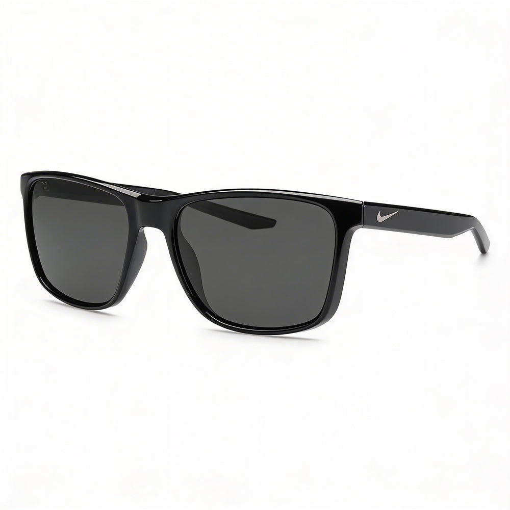 Nike Wayfarers Unisex Sunglasses, Wine Plastic Frame, Grey Non-Polarized Nylon Lenses, UV Protection