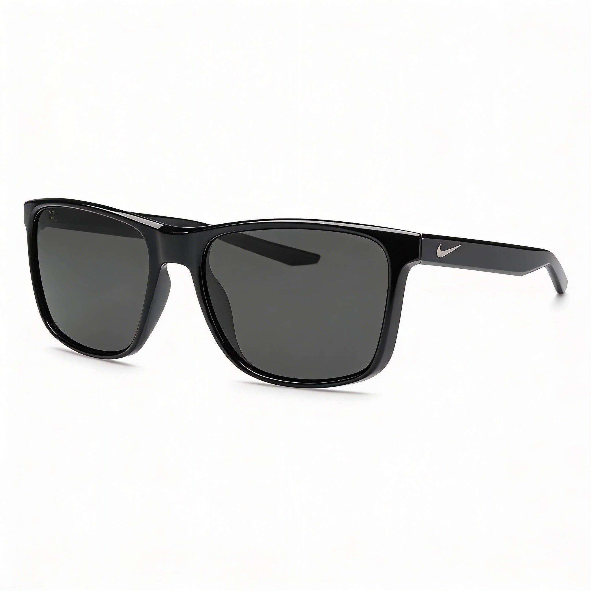 Gafas de sol unisex Nike Wayfarers, montura de plástico color vino, lentes de nailon grises no polarizadas, protección UV, Photo 3