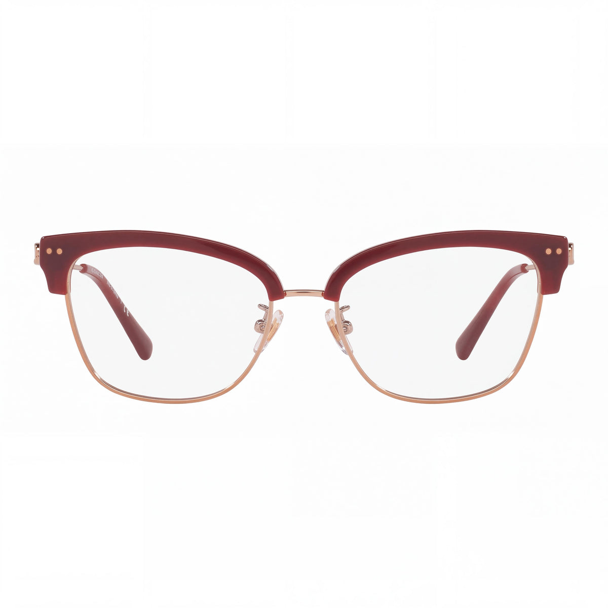 Coach HC5104B Women's Cat Eye Metal Eyeglasses with Clear Lens Burgundy Rose Gold 53mm, Photo 2