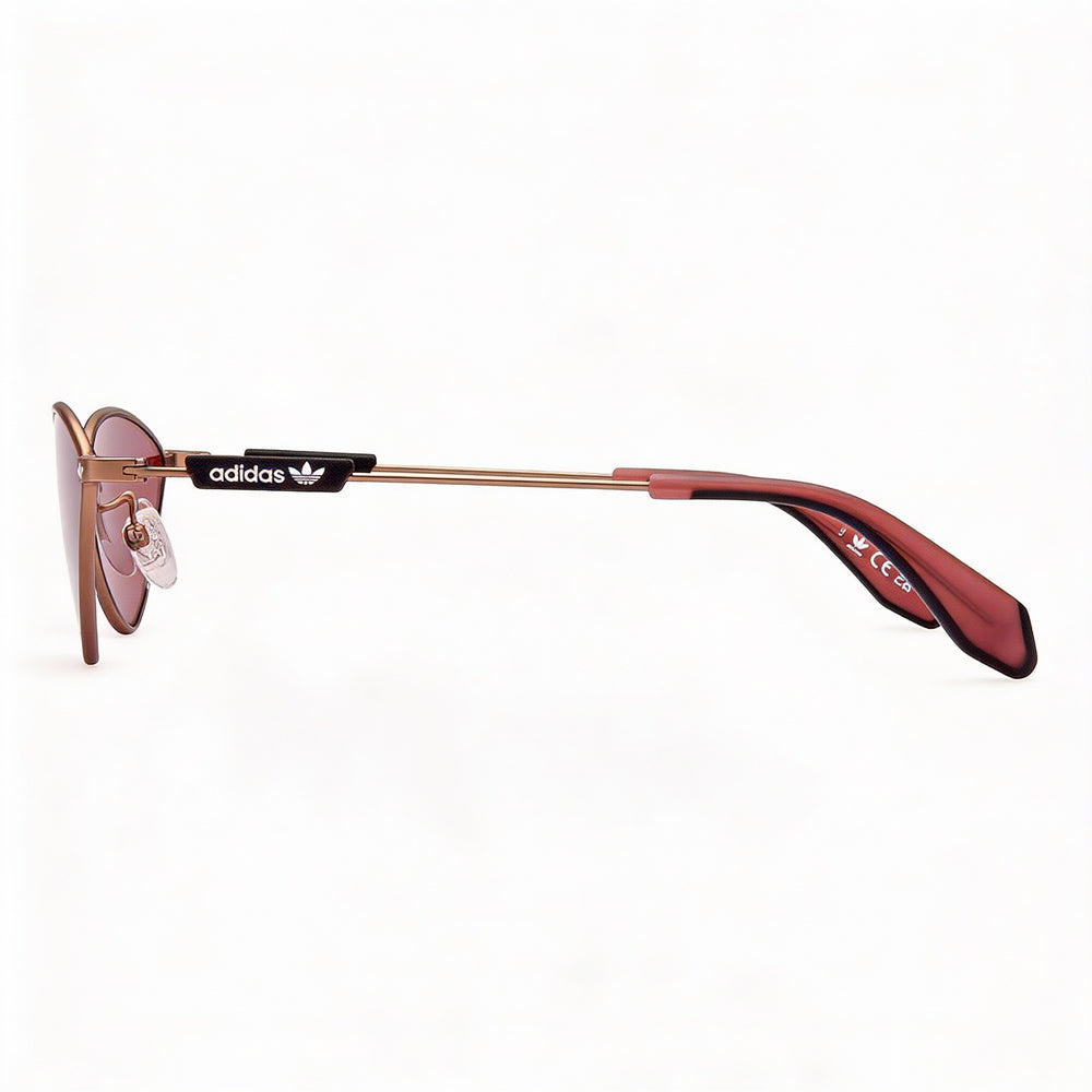 adidas Casual Women's Metal Frame Matte Light Bronze Bordeaux Lens UV Protected Sunglasses 61mm