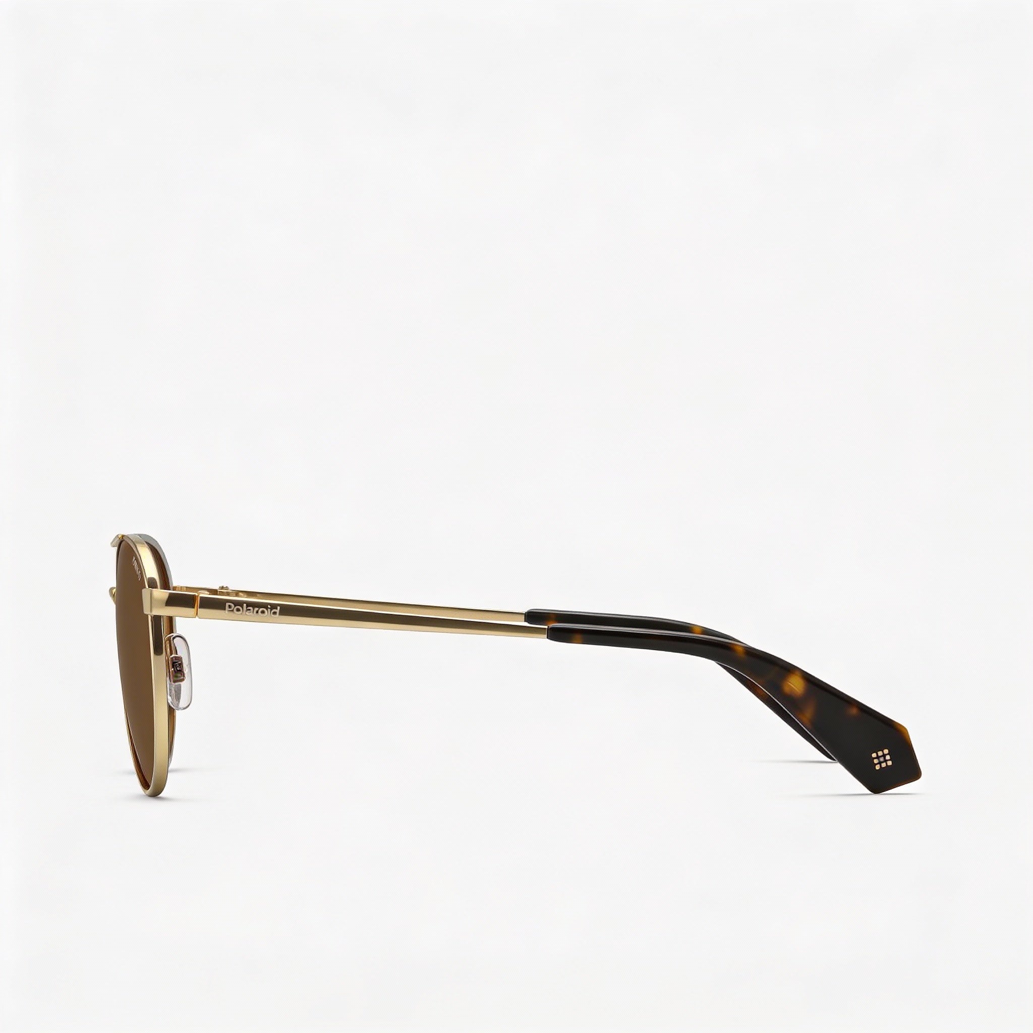Polaroid Pld 6070/S/X Women's Gold/Tortoise Stainless Steel Pilot Dark Brown Polarized UV Protection Sunglasses 56mm, Photo 3