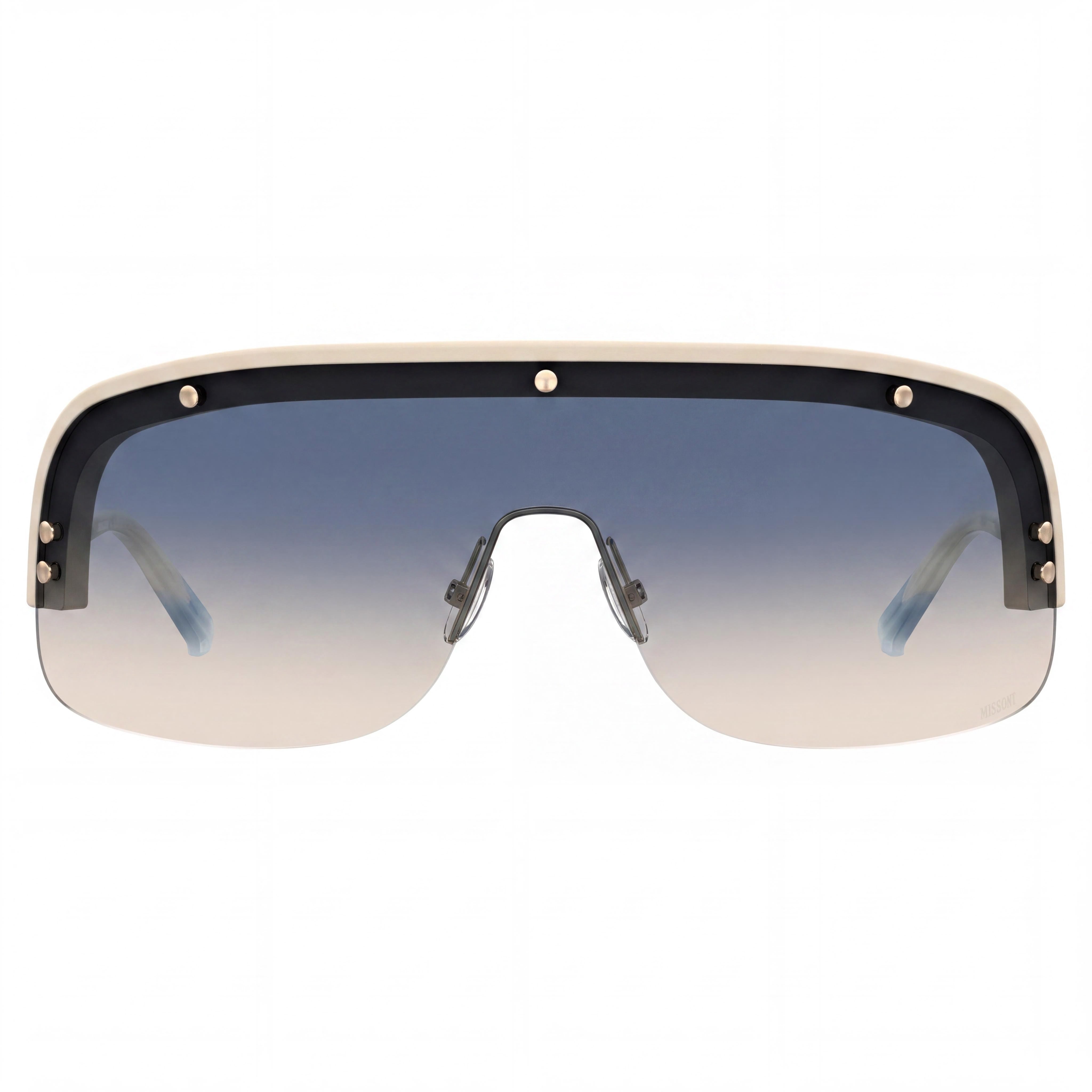 Gafas de sol casuales de poliamida para mujer M Missoni, color beige mate, dorado, azul, doble tono, melocotón, 99-01-115, Photo 2