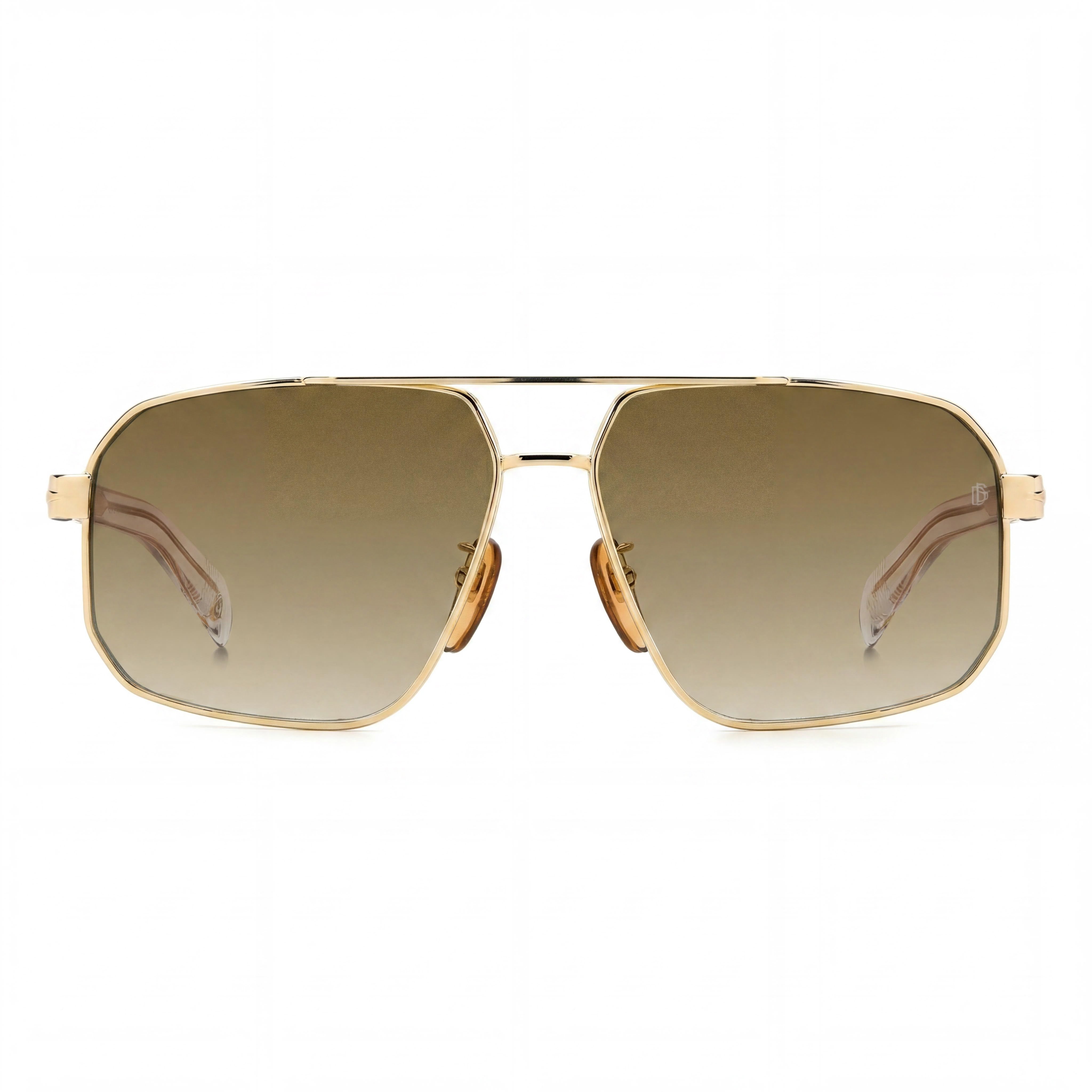 David Beckham Classic DB 7102/S Women's Gold Crystal Metal Non-Polarized UV400 Sunglasses 61mm, Photo 2
