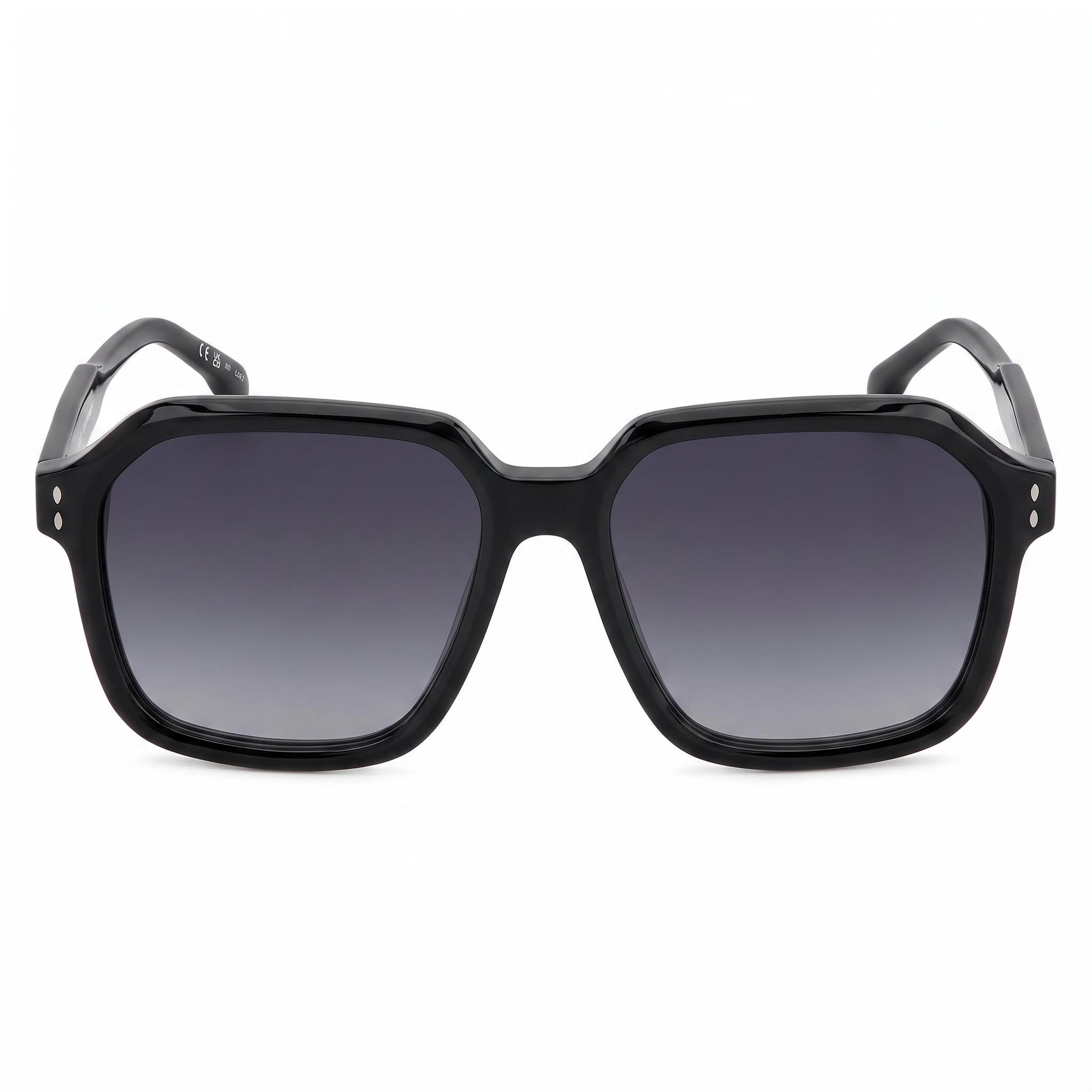 Gafas de sol Isabel Marant de mujer finas y elegantes de acetato negro con protección UV 56-16-145, Photo 2