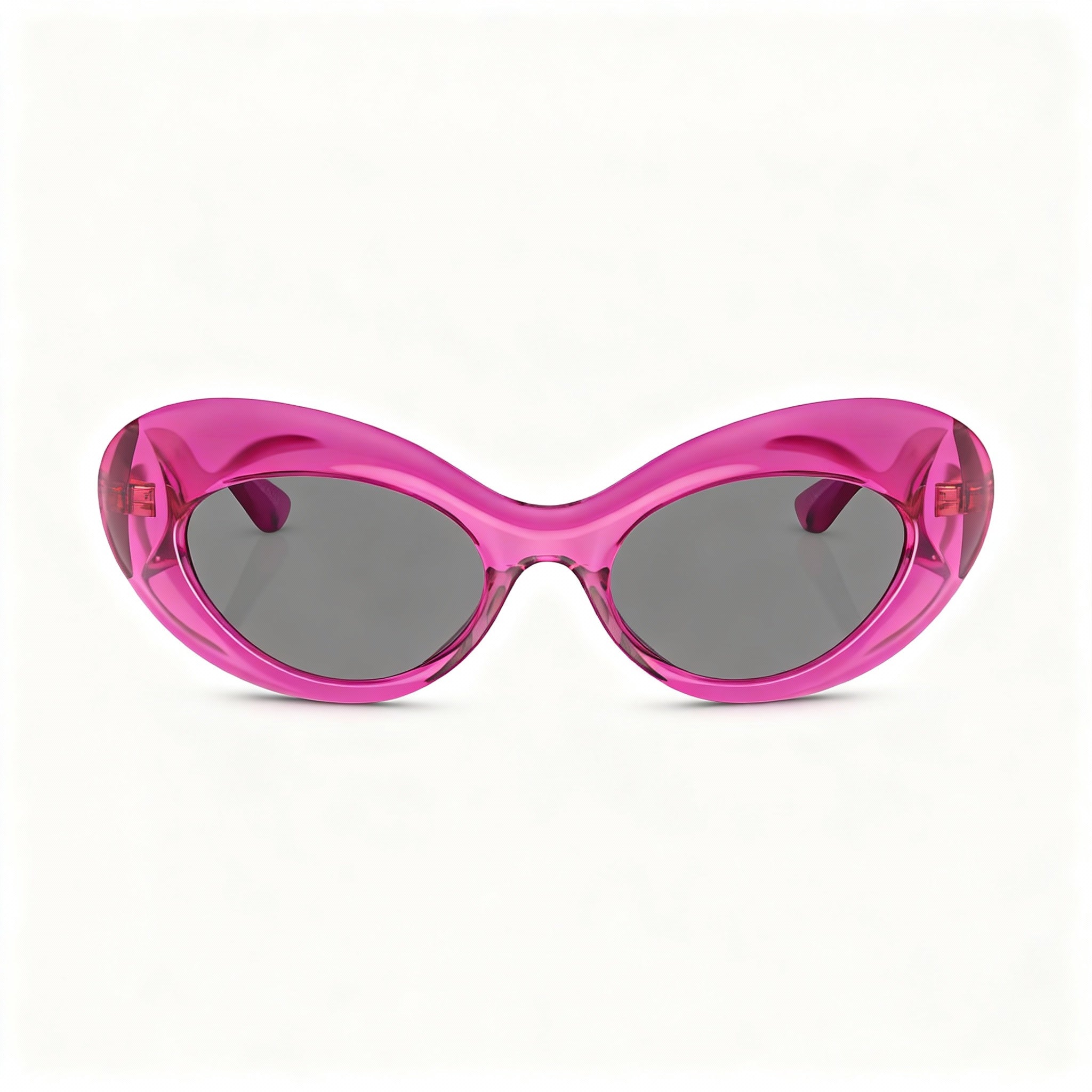 Gafas de sol unisex Versace Ve 4456u, montura de acetato rosa transparente/gris oscuro, lentes gris oscuro 52-19-140, Photo 2
