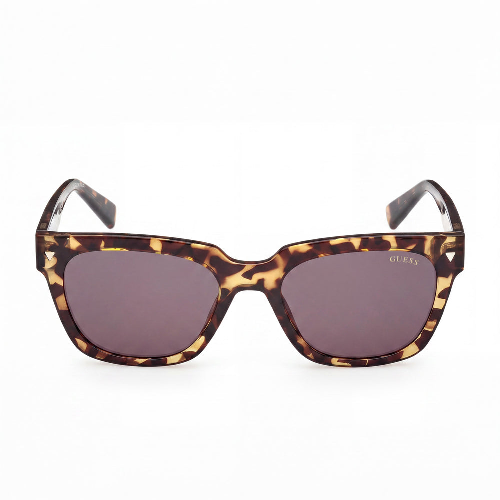 Gafas de sol GUESS Originals de protección UV de 53 mm con montura completa INYECTADA, unisex, logotipo cuadrado, color Dark Havana Smoke