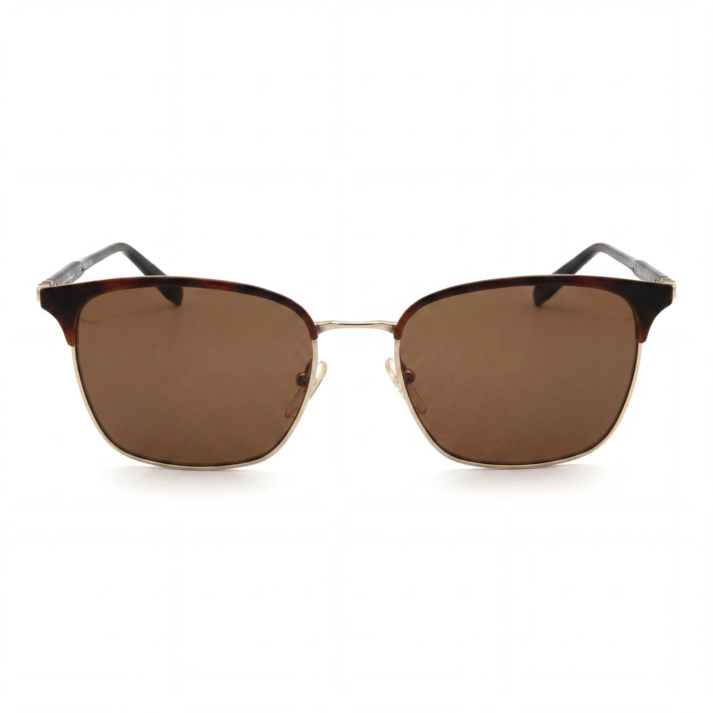 Salvatore Ferragamo Women's Metal Sunglasses Havana Shiny Gold Brown Frame Brown Gold Flash Lenses 54mm UV Protection
