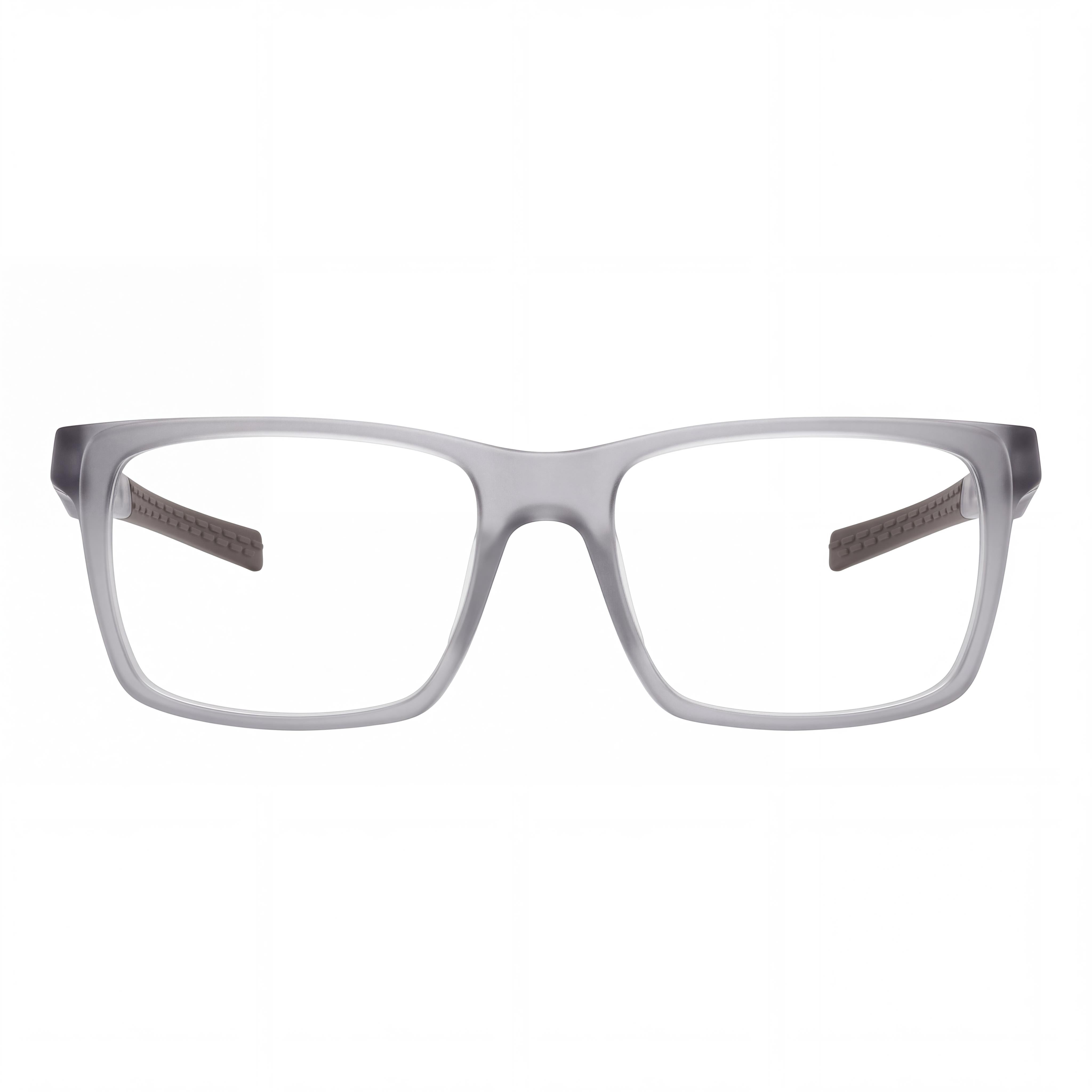 adidas SP5103 Men's Eyewear with Injected Matte Grey Frame and Transparent Non- Lenses, Size 55-18-140, Photo 2