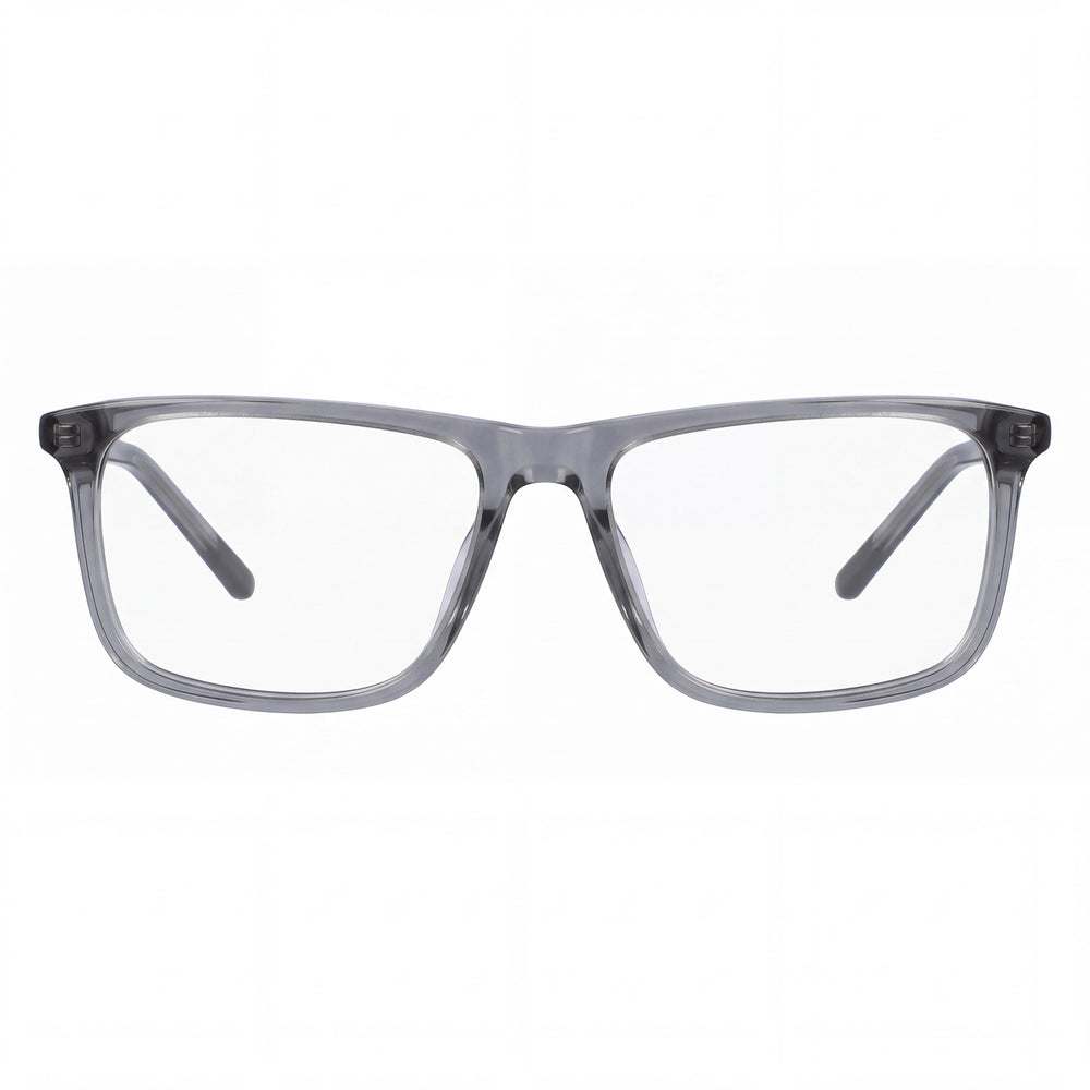 Nike 5541 Women's Classic Full Rim Rectangle Plastic Eyeglasses Dark Grey Black Clear Non- Polycarbonate Lenses 51mm