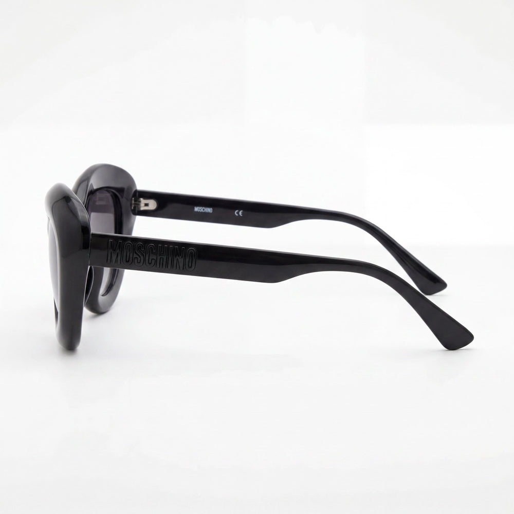 Moschino Casual Unisex Negro Gris Oscuro Sombreado Celulosa Propionato Montura Degradado Gris Oscuro Lentes 55-19-140