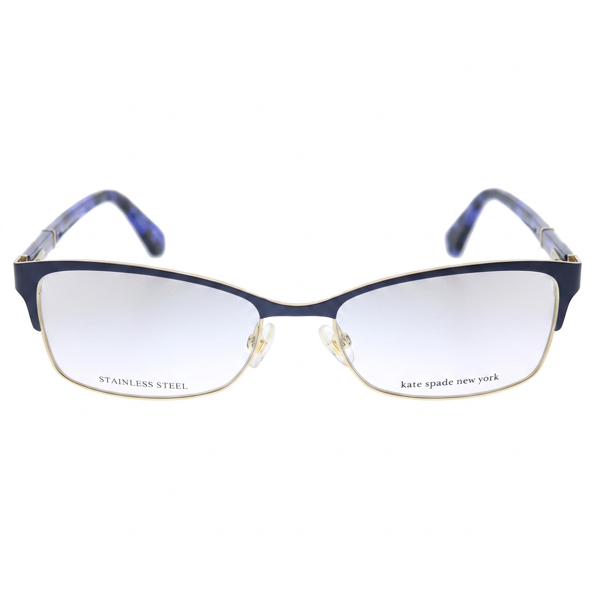 kate spade new york Laurianne Gafas Ópticas Unisex con Montura Metálica, Azul Habana Mate, Lente Transparente, 50 mm, Photo 2