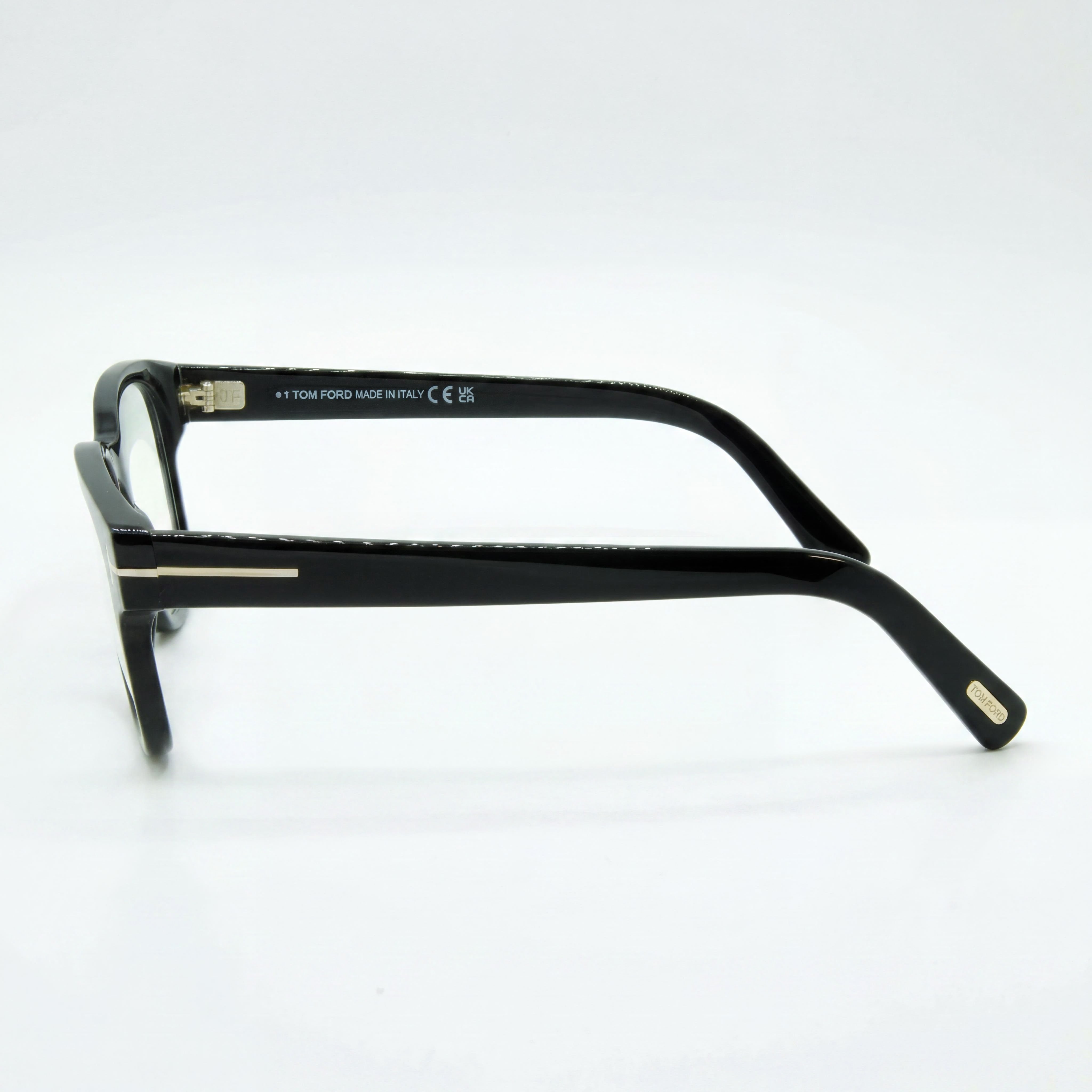 Tom Ford Unisex Eyeglasses, Model Frame, crafted with a Gold Acetate Frame and Clear Non- Lenses, Photo 2