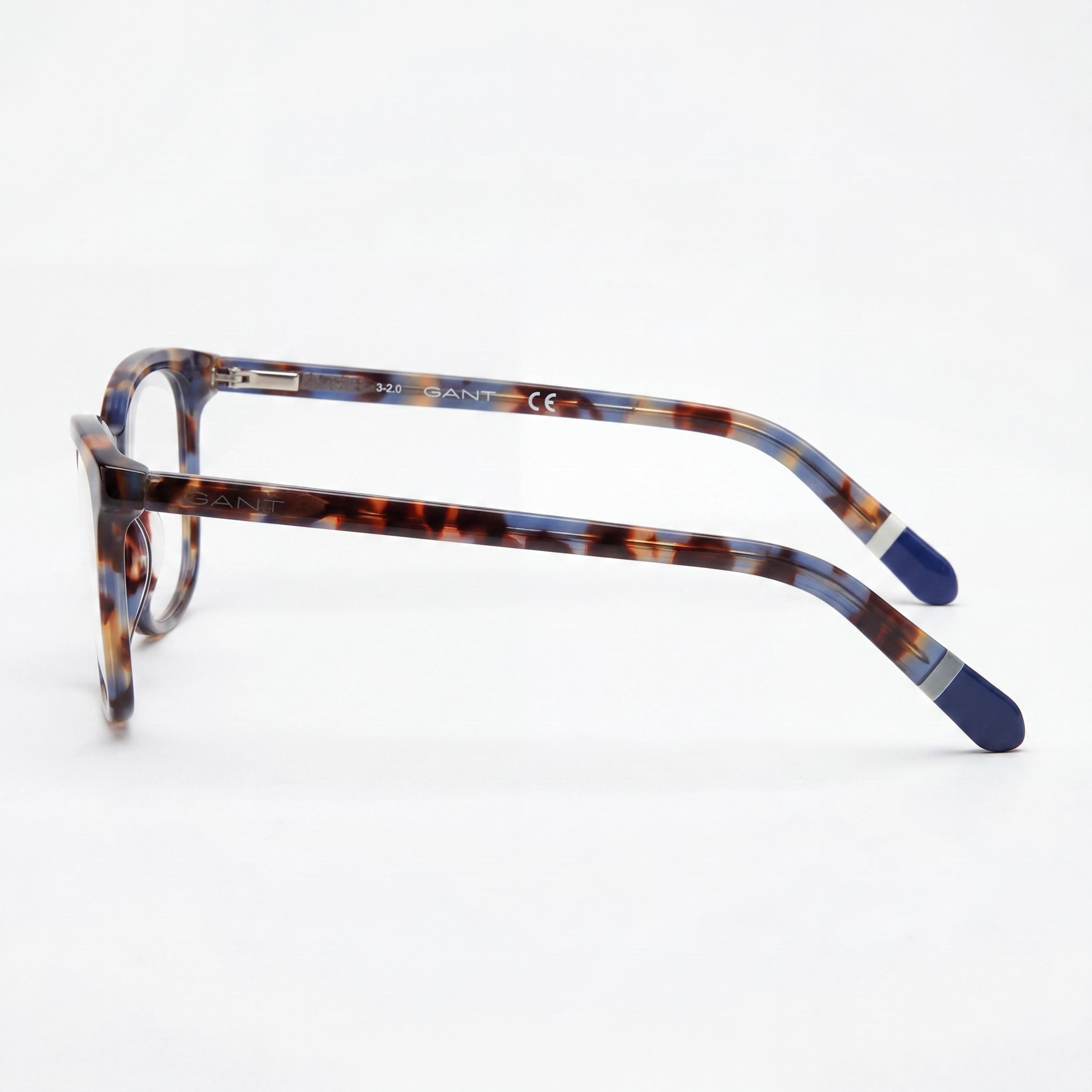 GANT Ga4117 Women's Plastic Eyeglasses with Clear Non- Lenses, Coloured Havana Frame, Size 54-16-140, Photo 2