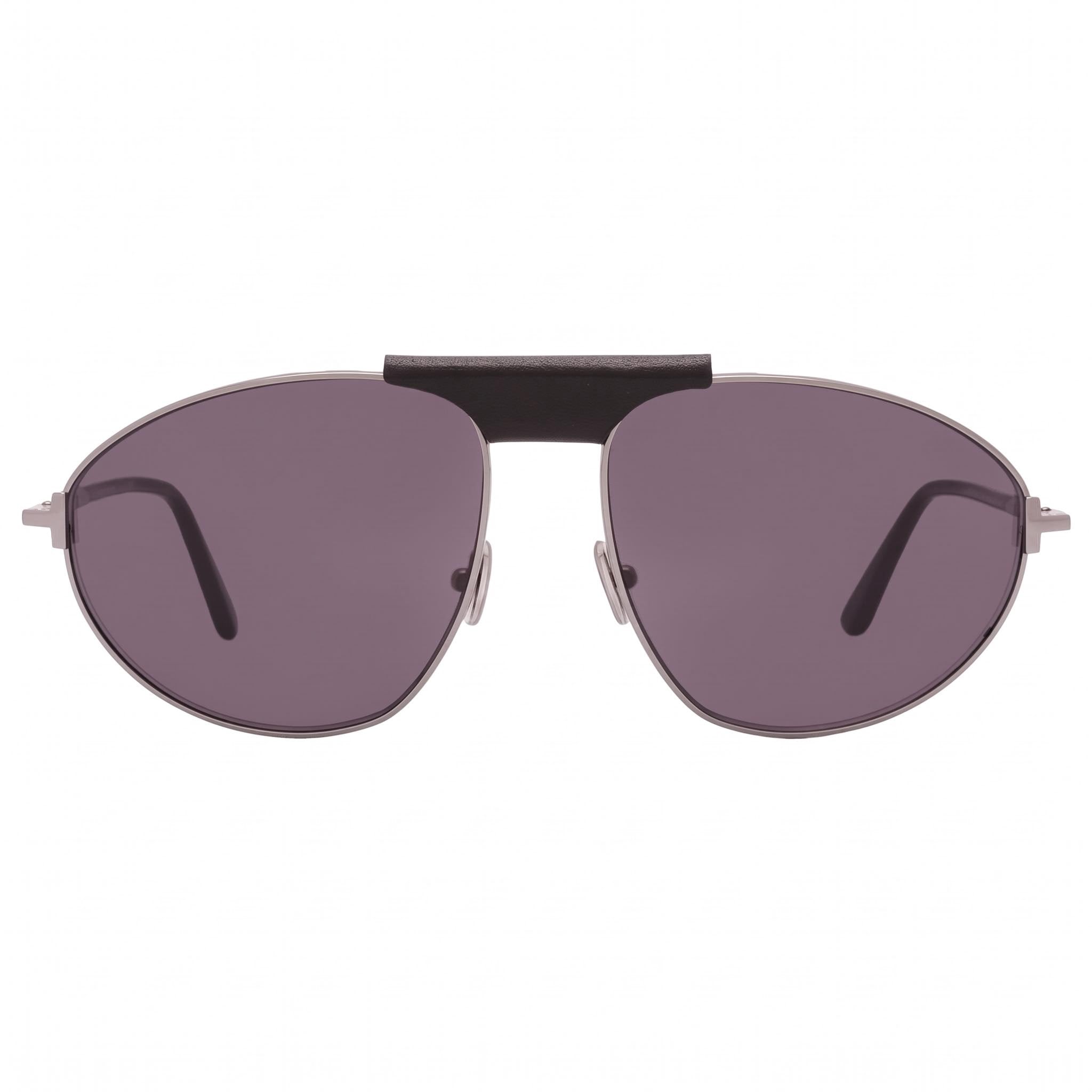 Gafas de sol Tom Ford Ken FT1095 de piloto para hombre, metal rutenio claro, lentes ahumadas, protección UV del 100%, 60 mm, Photo 2