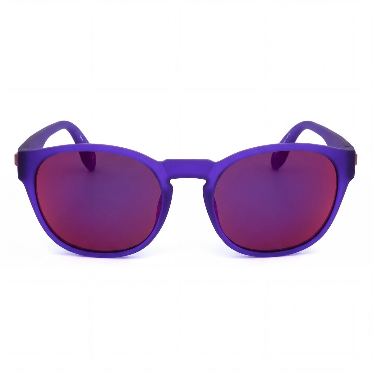 Gafas de sol unisex adidas Classic, montura de plástico violeta mate, lentes de policarbonato azul con protección UV 400, 54 mm, Photo 2
