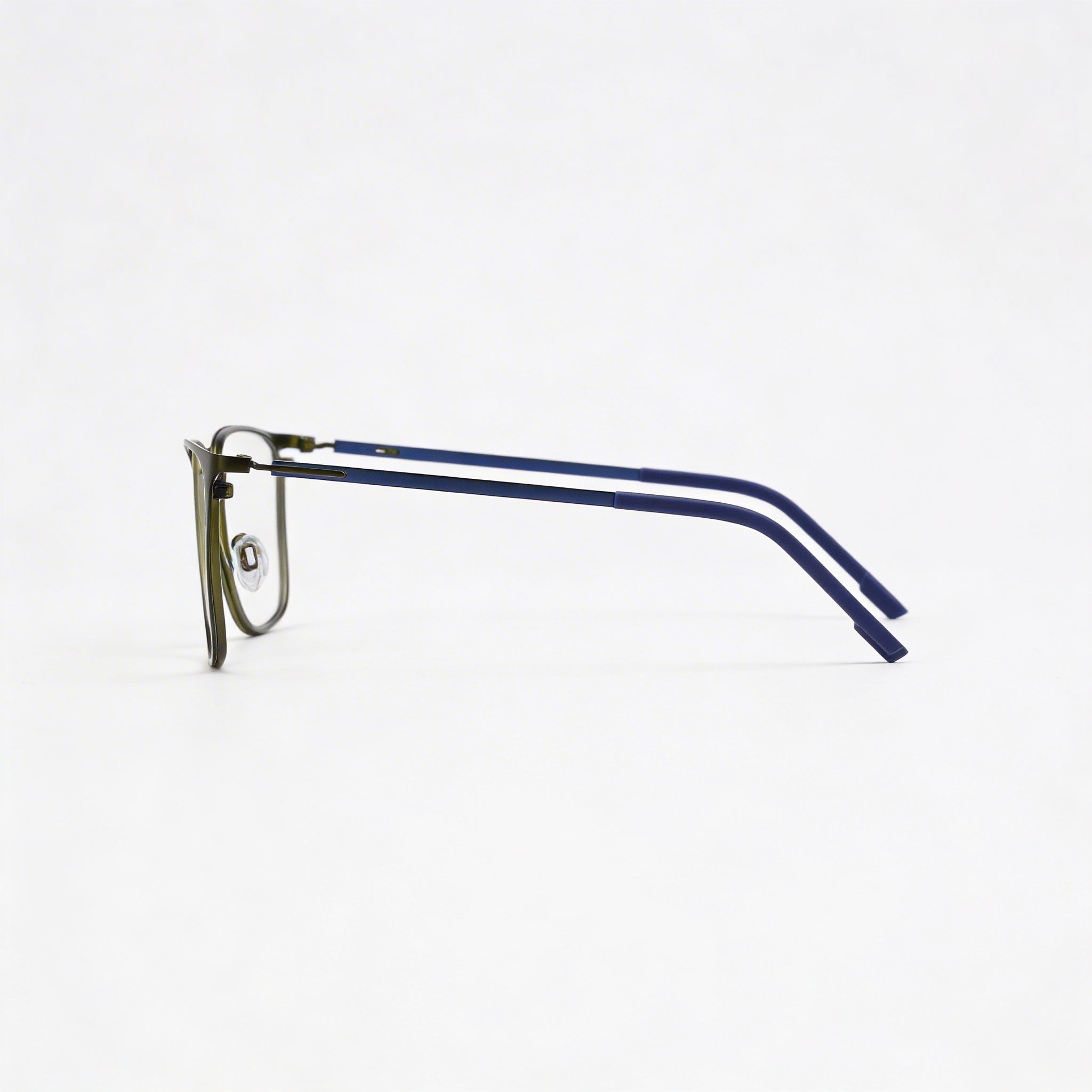 Gafas de sol Flexon E1143 para hombre, de metal, con lentes de policarbonato transparente, color azul alga mate, 54 mm, Photo 3