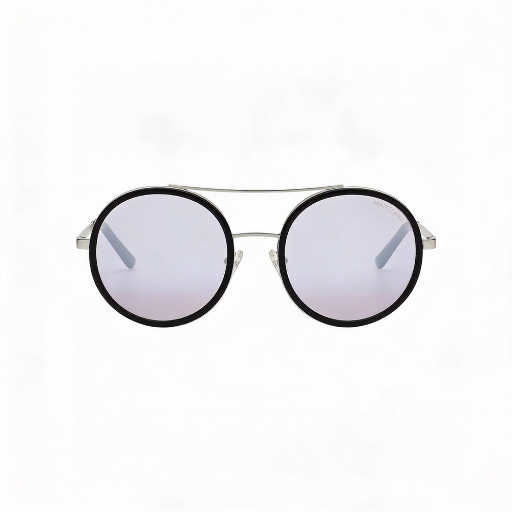 GUESS Women's Classic Style Black Plastic Frame Silver Mirror Lens UV Protection Sunglasses 55mm