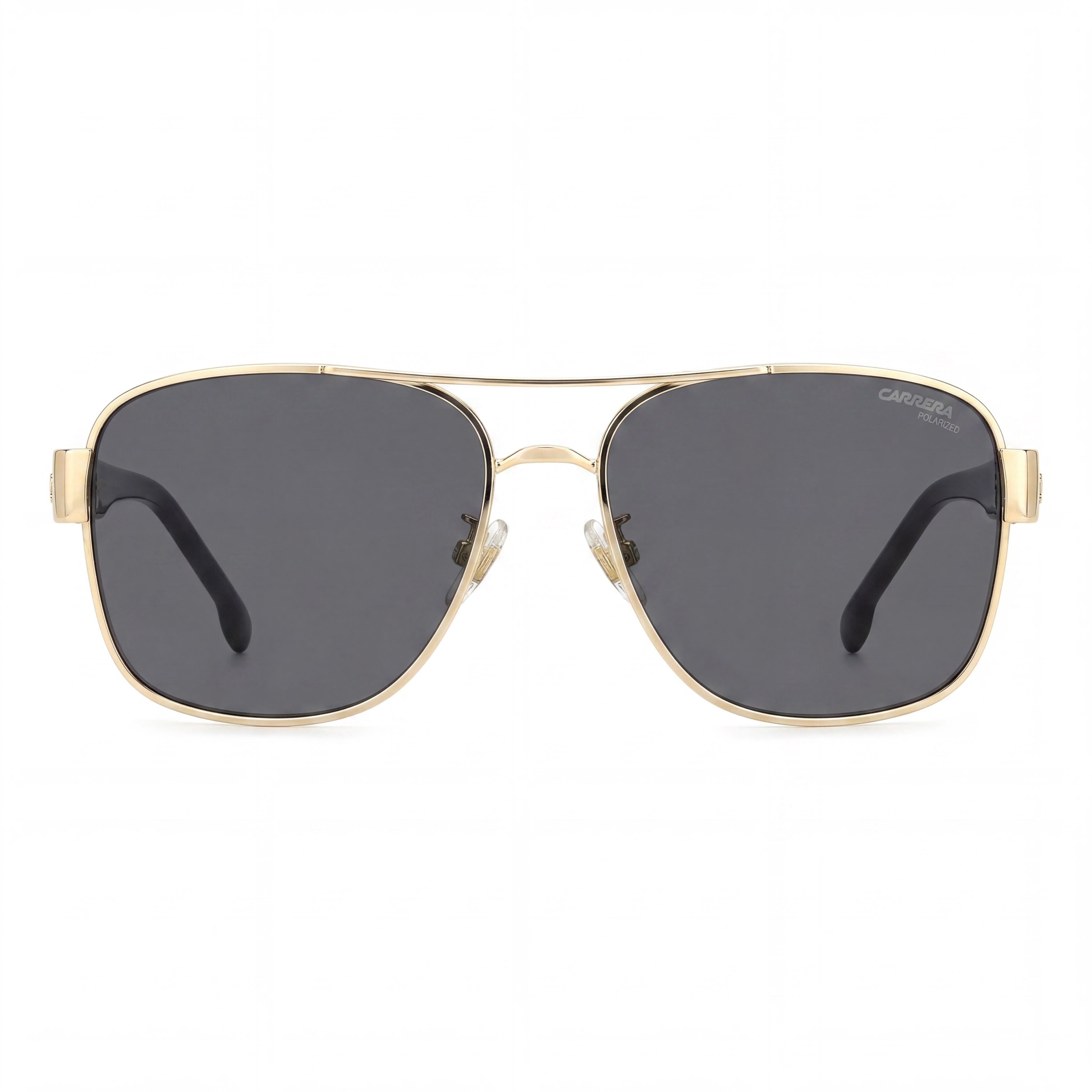Carrera Women's 3042/S Rectangular Acetate Gold Black Frame Grey UV Protection Sunglasses 58mm, Photo 2