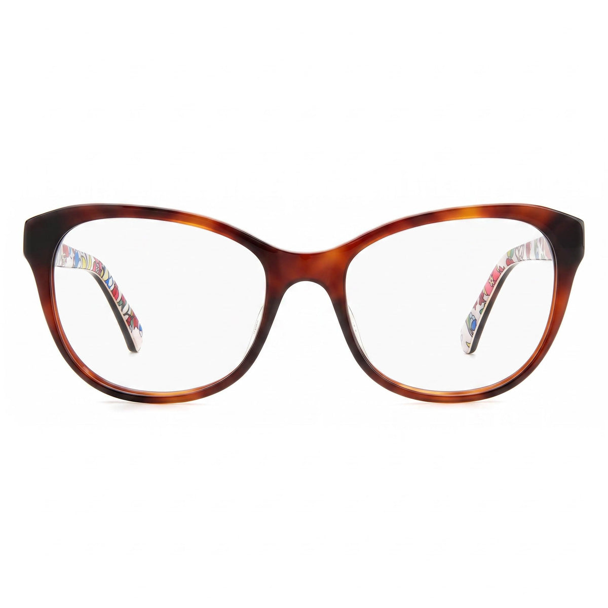 Kate Spade New York  Nataly Women's Dark Havana Plastic Eyewear Frame with Clear Plastic Lenses 51mm, Photo 2