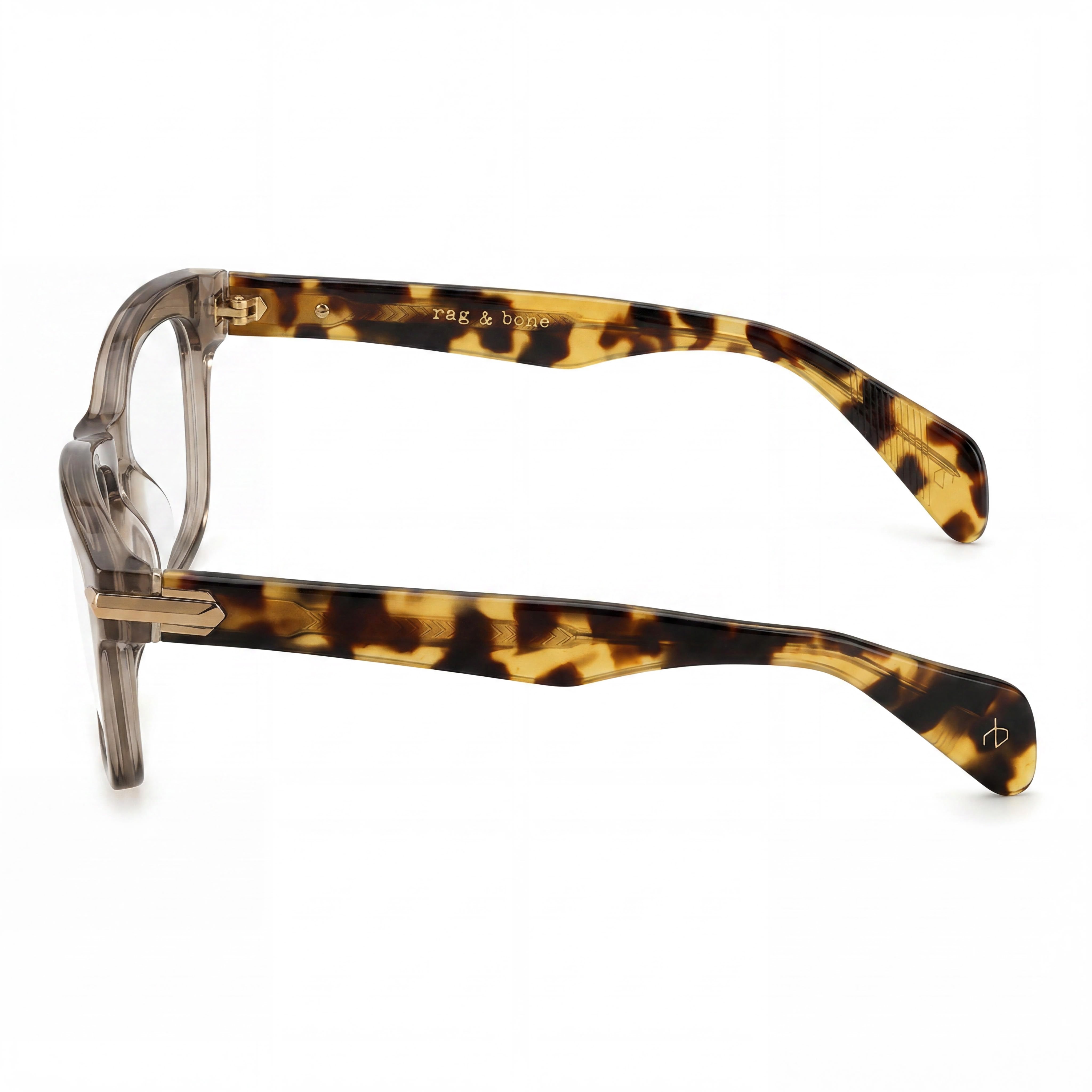 rag & bone Rnb3004 Unisex Sunglasses with Grey Havana Plastic Frame and Lenses 52mm, Photo 3