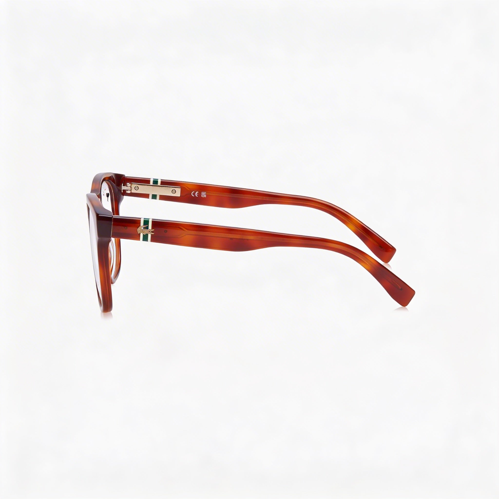 Lacoste Casual L2933 Women's 54mm Blonde Havana Acetate Optical Frames with Polycarbonate Lenses, Photo 3