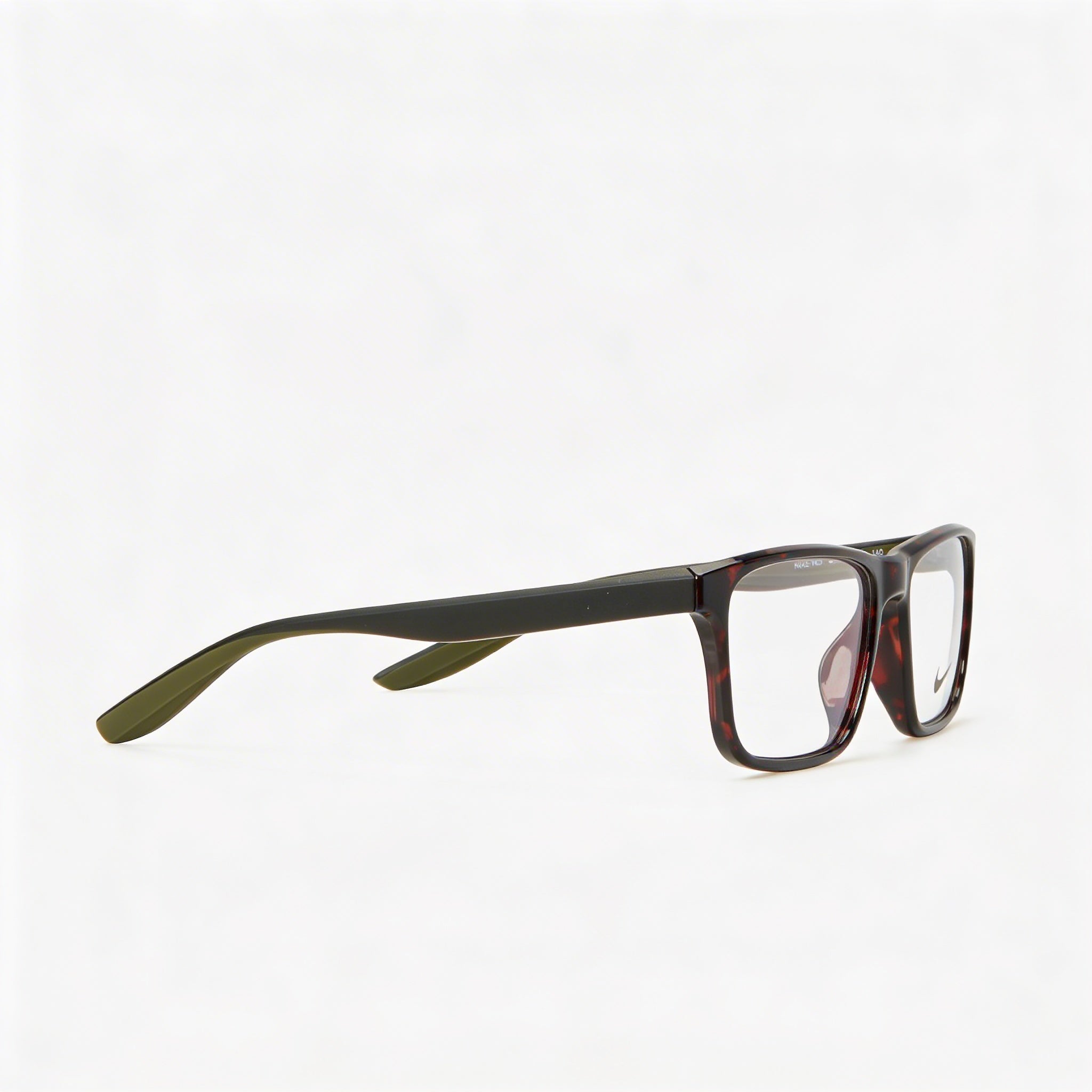 Nike Modern 7046 Unisex Alloy Steel Frame Eyeglasses in Tortoise Matte Anthracite 54mm, Photo 3