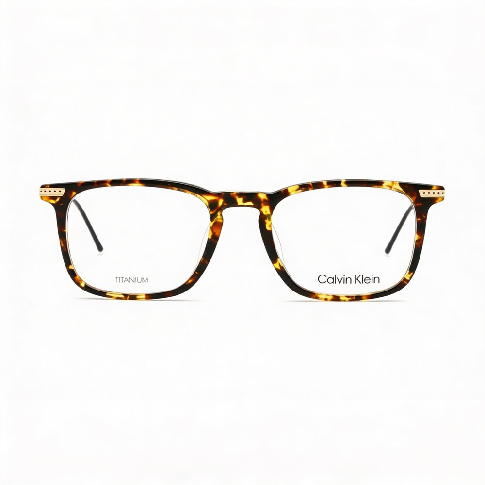 Gafas de acetato estilo Havana vintage para hombre Calvin Klein Ck22526t, 52/20/145