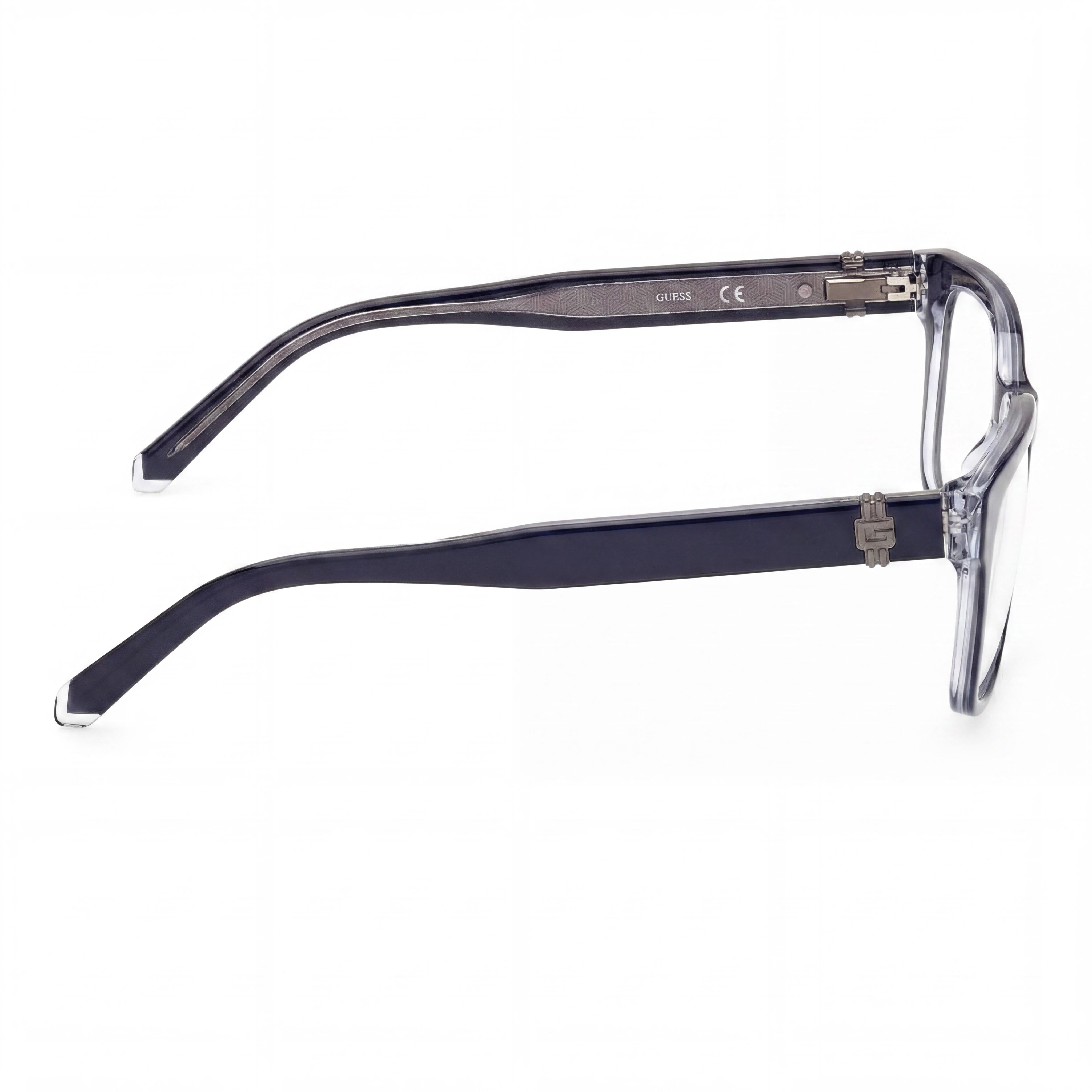 GUESS Women's Modern Style Eyeglasses with Blue Plastic Frame and Clear Polycarbonate Lenses, Size 54-17-150mm, Photo 2