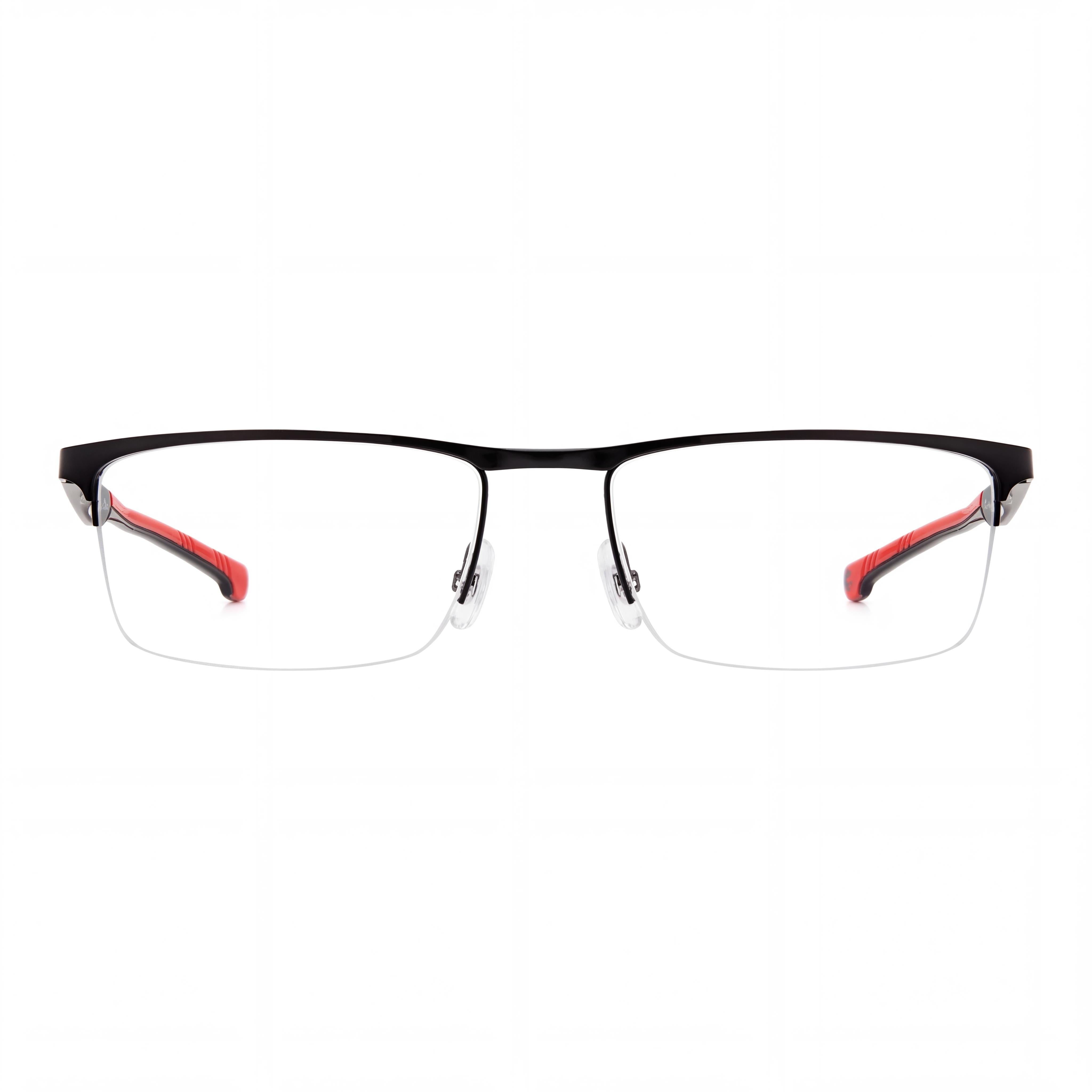 Gafas de sol Carrera Carduc 009 unisex, montura de aleación de acero, negras y rojas, 55 mm, Photo 2