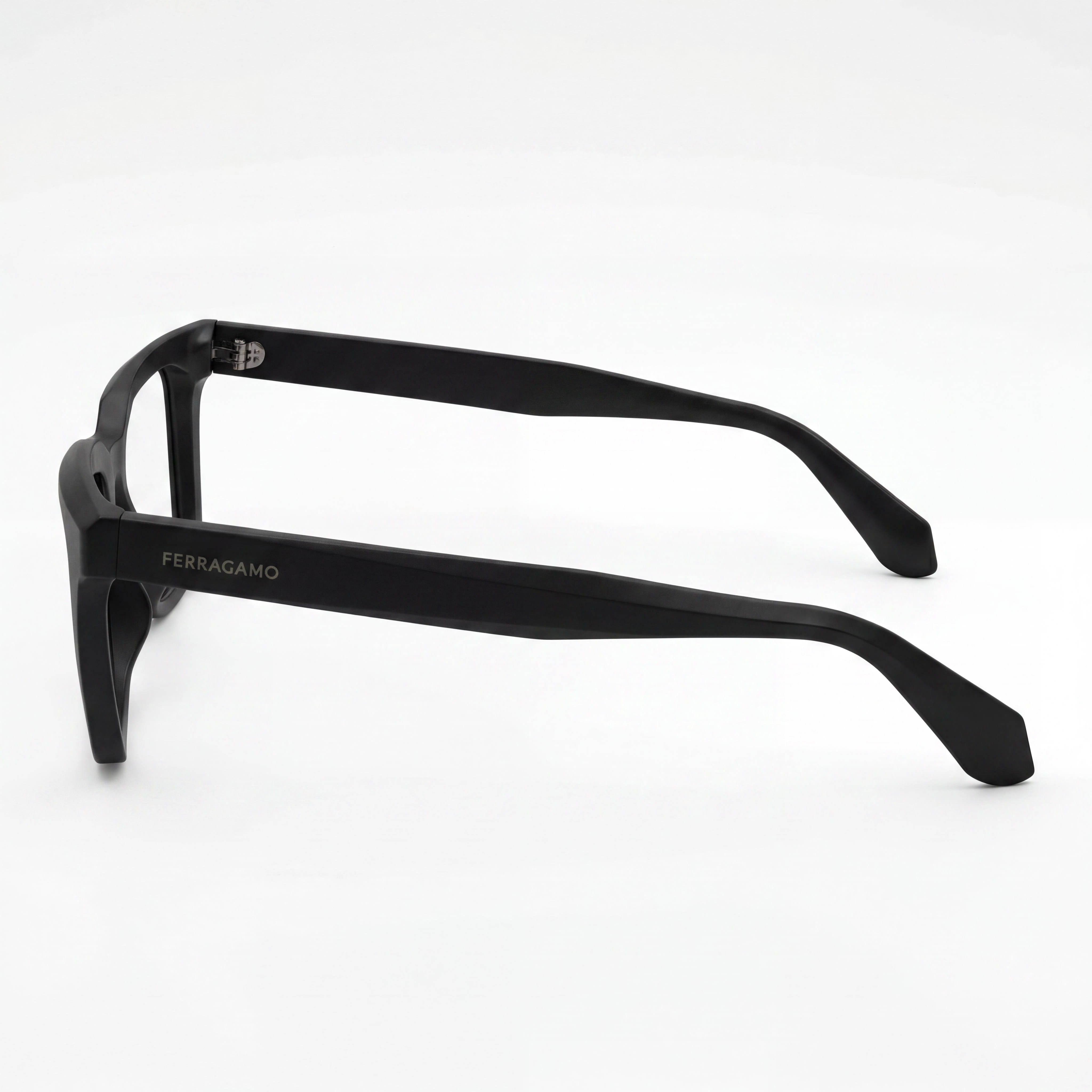 Gafas de hombre Salvatore Ferragamo, modelo clásico con montura de acetato negro y 52 mm de ancho de lente, Photo 3