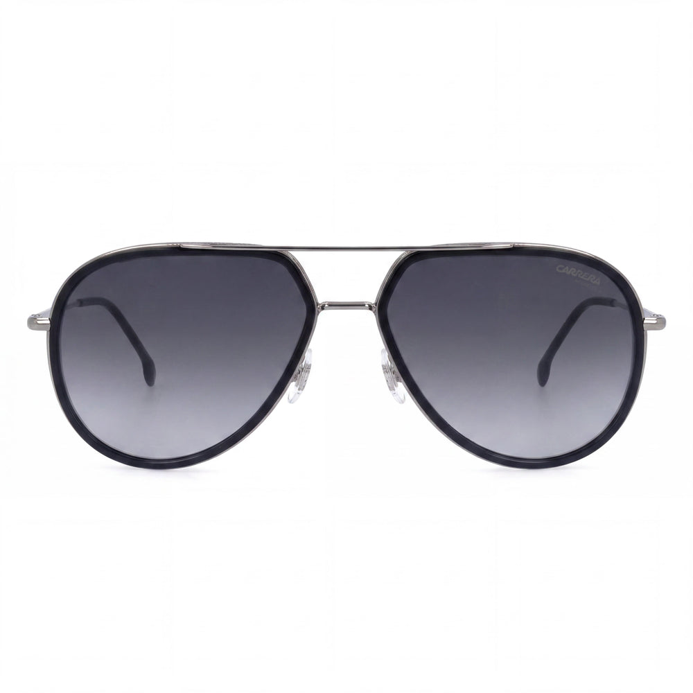 Gafas de sol unisex Carrera CARRERA 295/S de acero inoxidable, montura gris oscuro, lentes gris oscuro, 58 mm