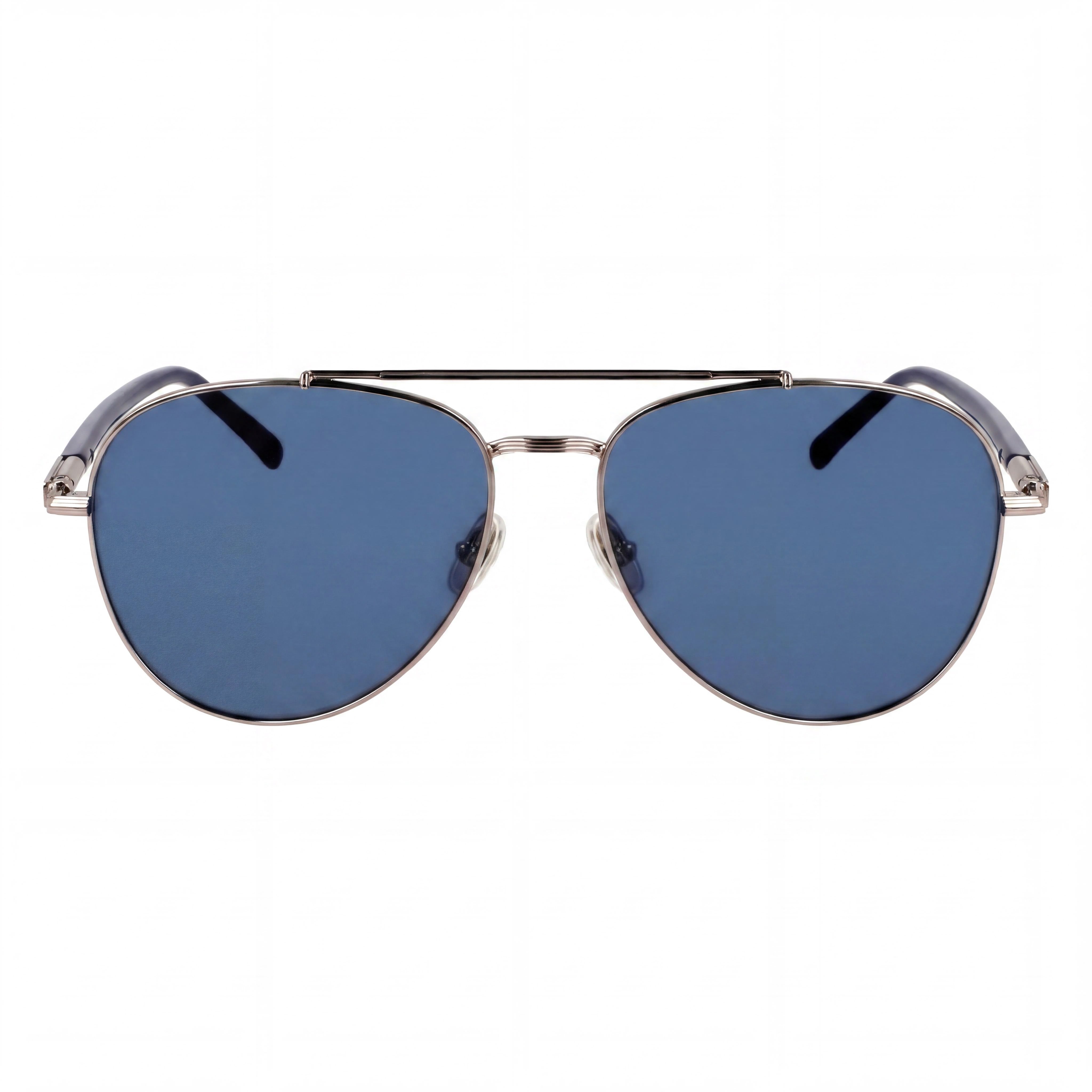 Ferragamo Modern Men's Light Ruthenium Blue Metal Sunglasses 61mm, Photo 2