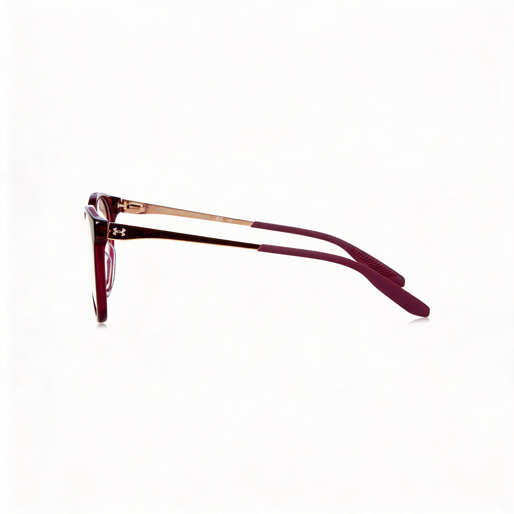 Under Armour Casual Acetate Frame Polycarbonate Lens Sunglasses for Women, Crystal Red, 54mm