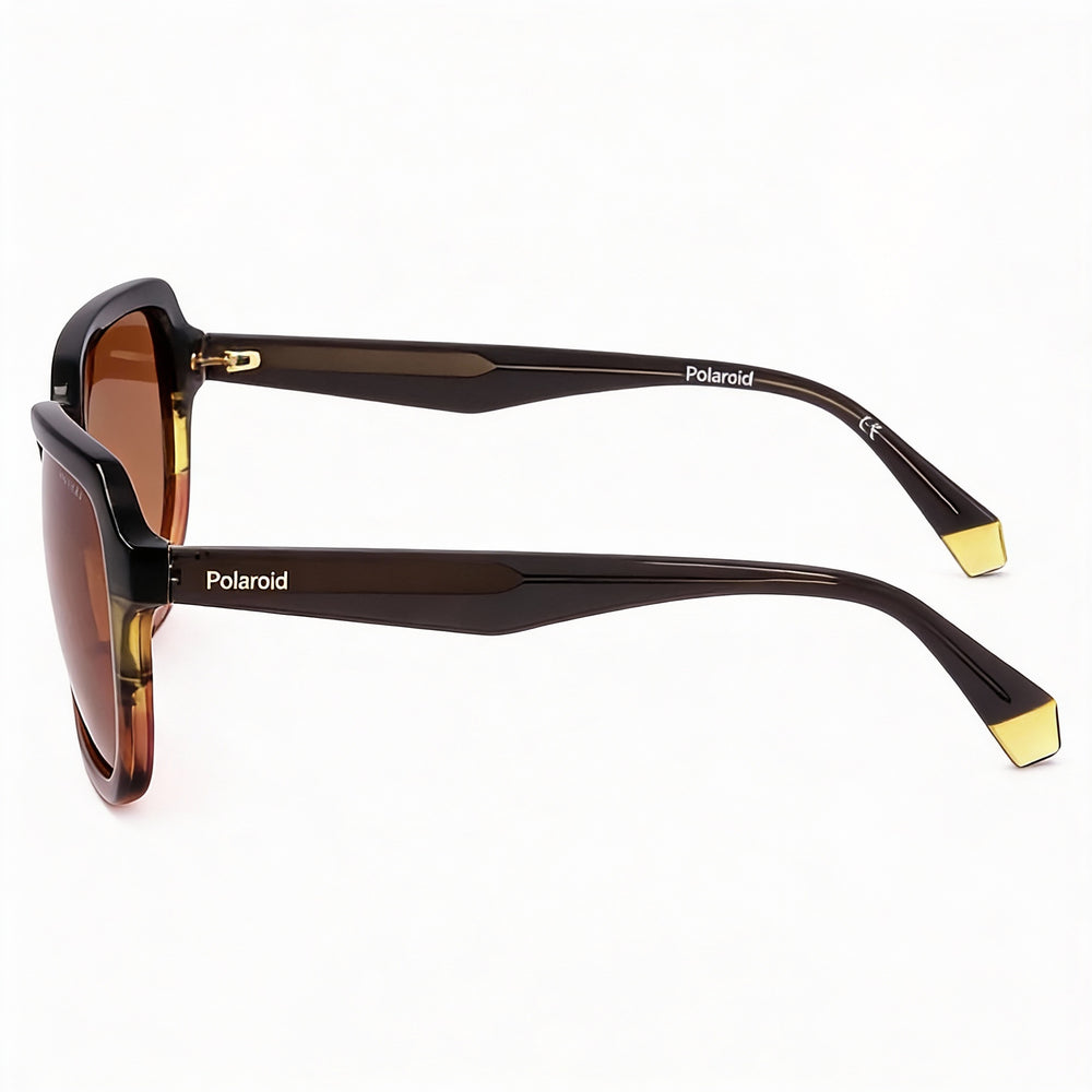 Polaroid Pld 4095/S/X Women's Plastic Gray Orange Frame Copper Polarized UV Protection Sunglasses 53mm