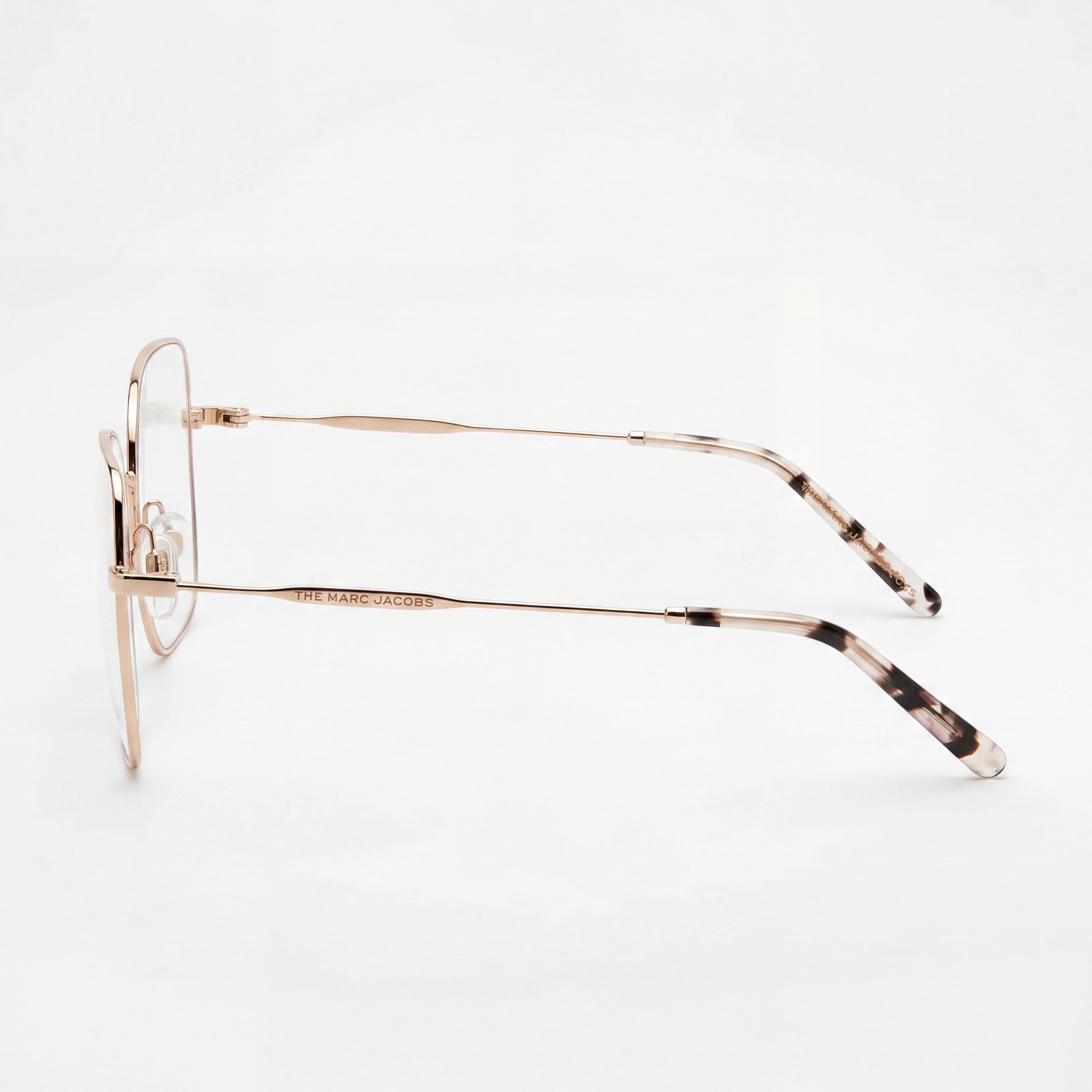 Gafas de sol Marc Jacobs Modern para mujer, montura de metal oro cobrizo, lentes de policarbonato no polarizadas, 55 mm, Photo 3
