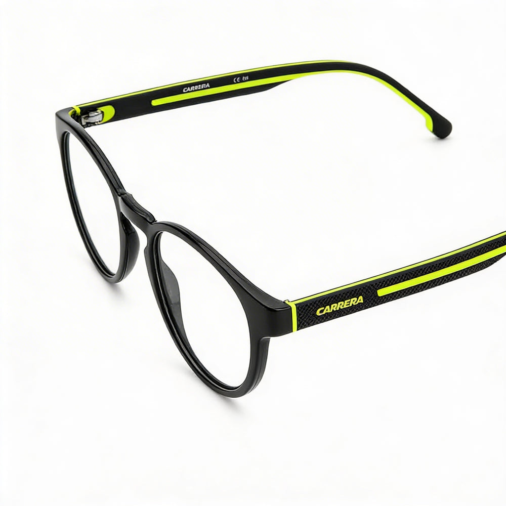 Carrera CARRERA 8886 Gafas Unisex Casual Ovaladas de Plástico Negro Verde Lentes Sin Demostración Talla 50