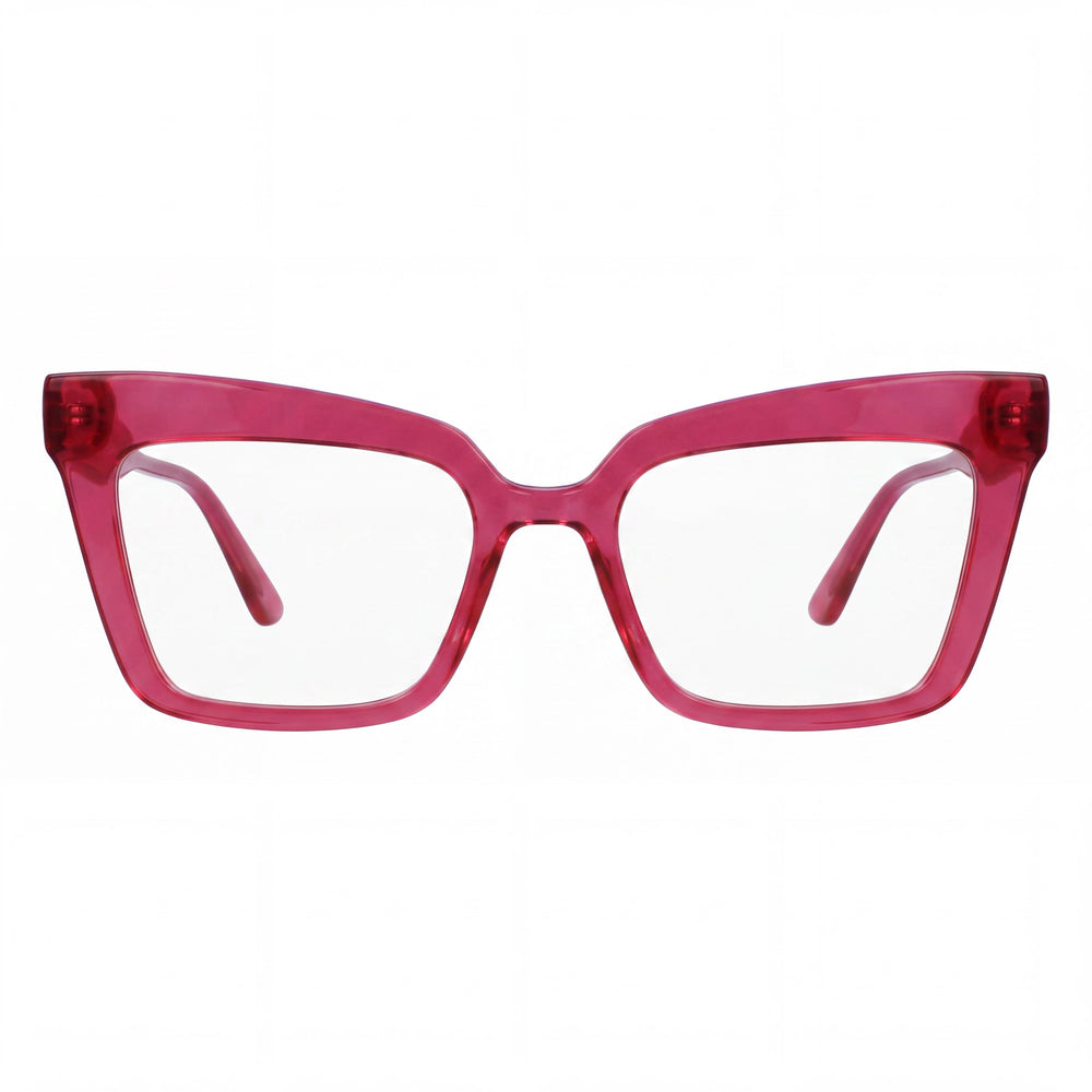 KARL LAGERFELD Modern KL6136 Women's Iniettato Frame, Polycarbonate Cherry Lenses, Non-Polarised Sunglasses 51mm