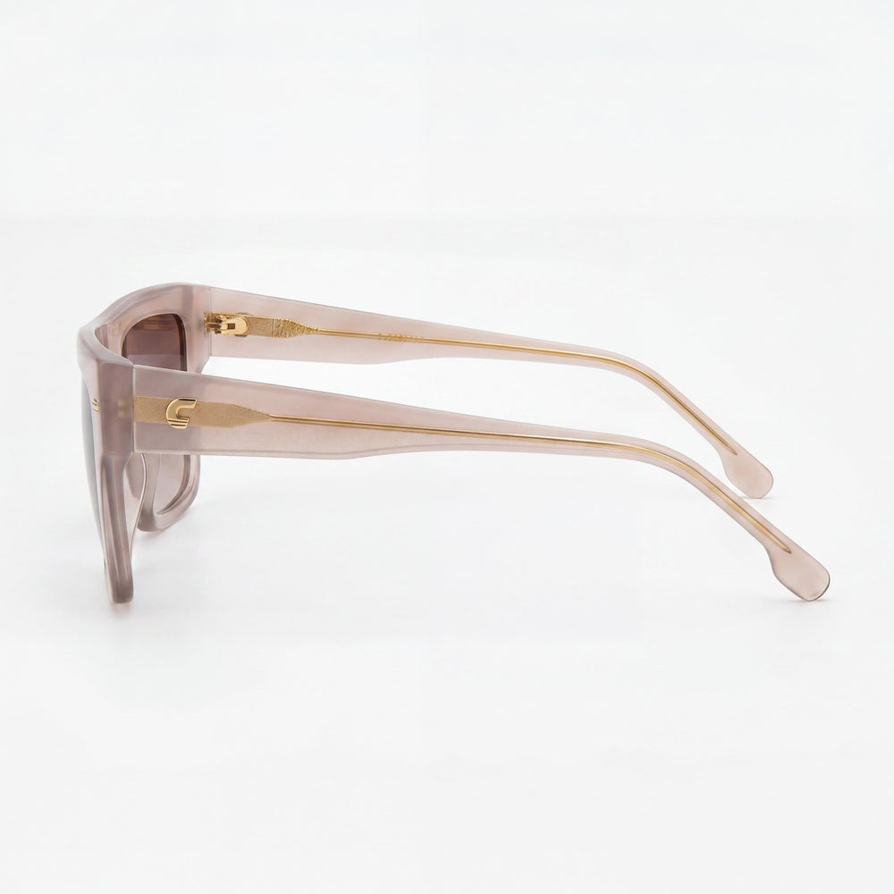 Gafas de sol Carrera 3016/S de plástico color nude para mujer con protección UV y lentes marrones sombreadas de 55 mm