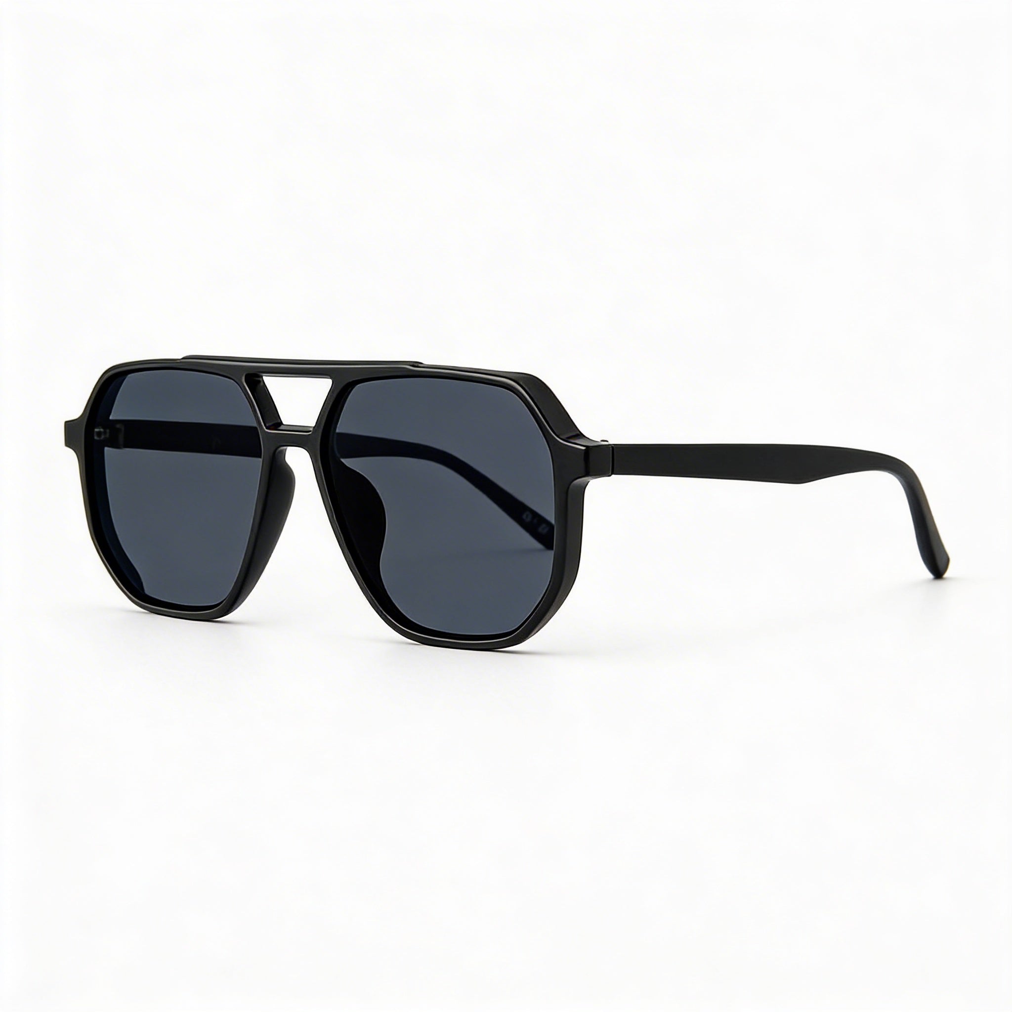 Gafas de sol polarizadas UV PRIVÉ REVAUX informales unisex con montura de propionato de celulosa inyectado negro y cristales grises 59mm, Photo 1