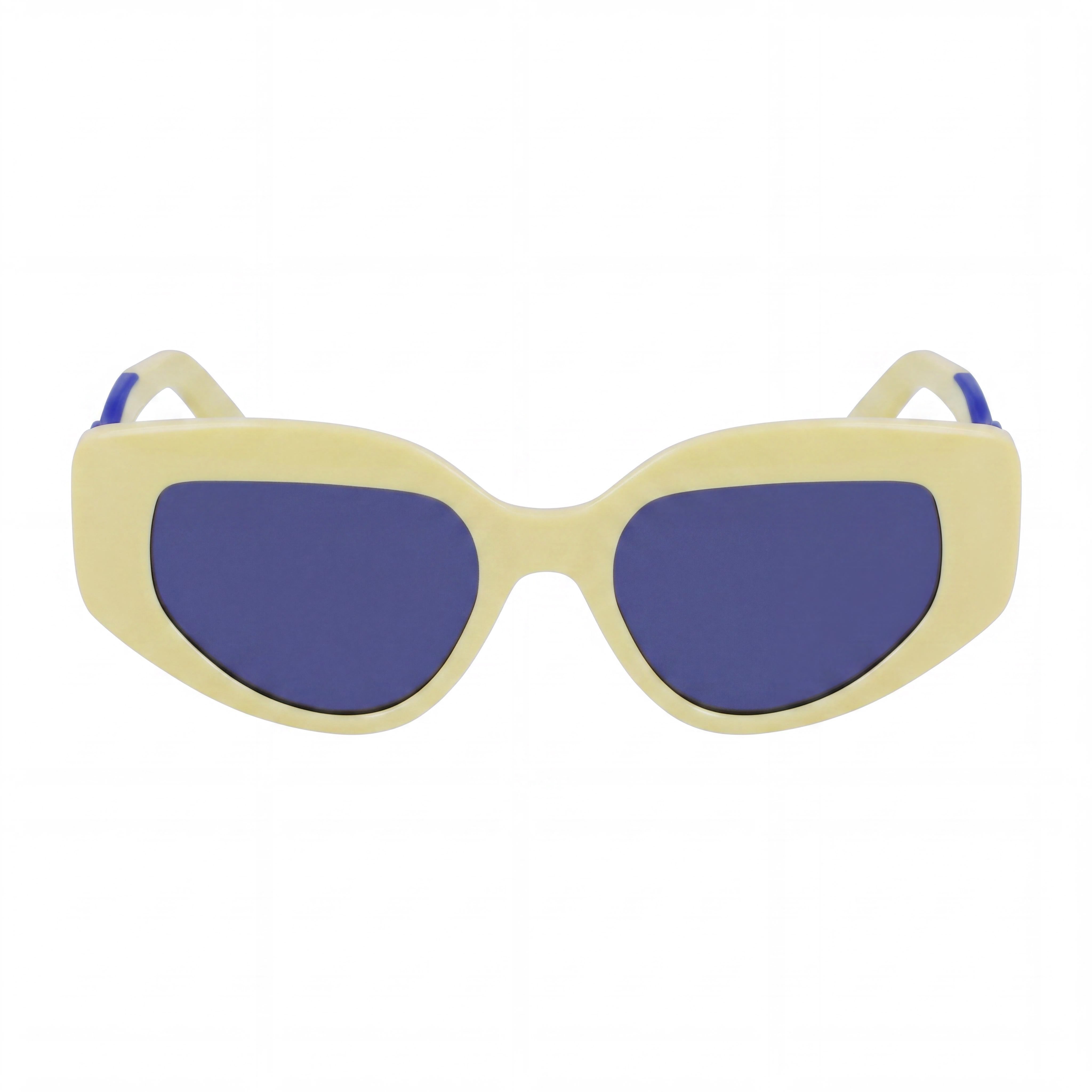 KARL LAGERFELD Kl6144s Women's Shiny Yellow Bio-Injected Cat-Eye UV Protected Sunglasses 50mm, Photo 2