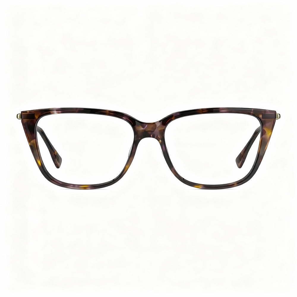 Lacoste L2939 Modern Unisex Metal Frame Polarized Sunglasses, Havana Purple, 54mm Lens Width