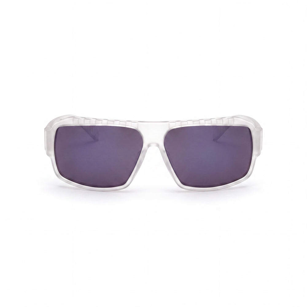 adidas Contemporary Unisex Pilot Style Crystal Plastic Frame Blue Mirror Non-Polarized Sunglasses 62mm