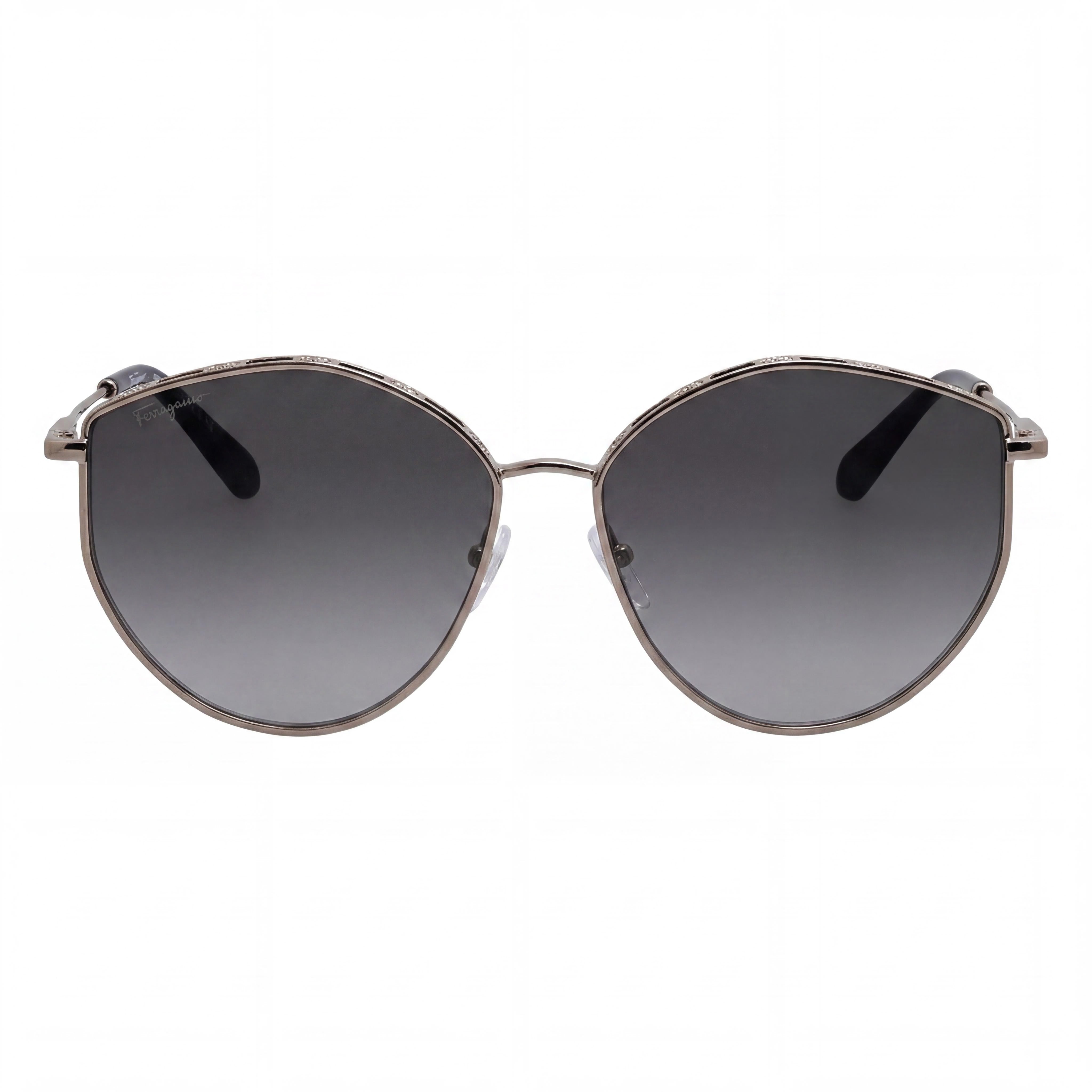 Ferragamo Sf264s Rose Gold Rectangle Sunglasses for Women, 60mm, Photo 2