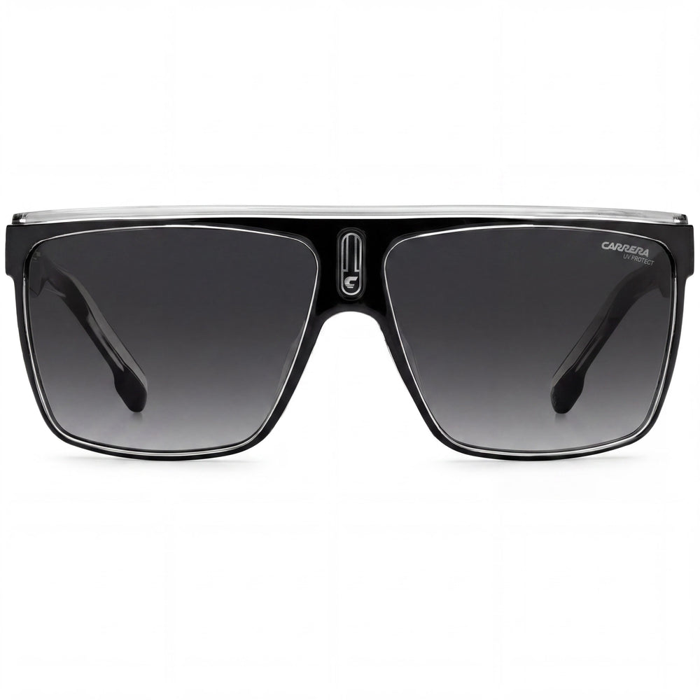 Carrera Carrera 22/N Unisex Black White Grey Shaded Polyamide Non-Polarized UV Protection Sunglasses 63mm