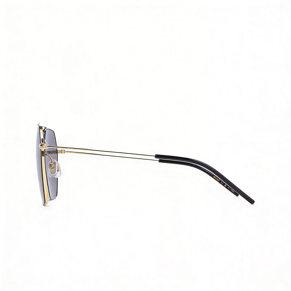 Hugo Boss Casual Women's Gold Black Stainless Steel Frame UV Protected Sunglasses with Stainless Steel Lenses 54mm