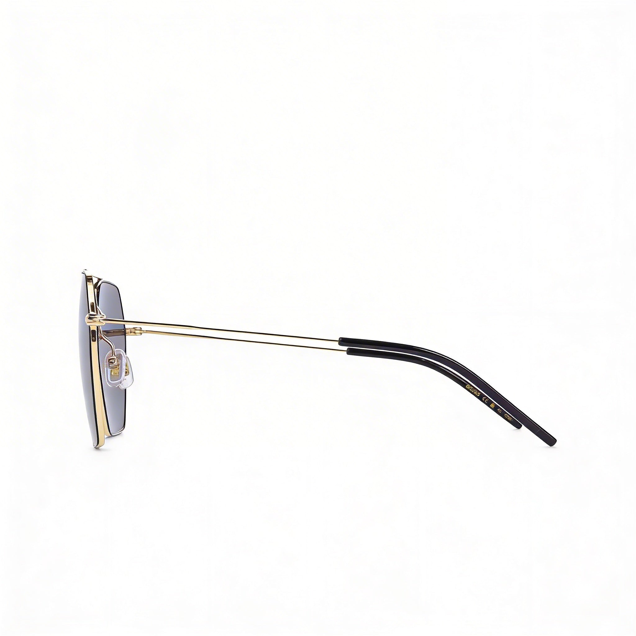 Hugo Boss Casual Women's Gold Black Stainless Steel Frame UV Protected Sunglasses with Stainless Steel Lenses 54mm, Photo 3