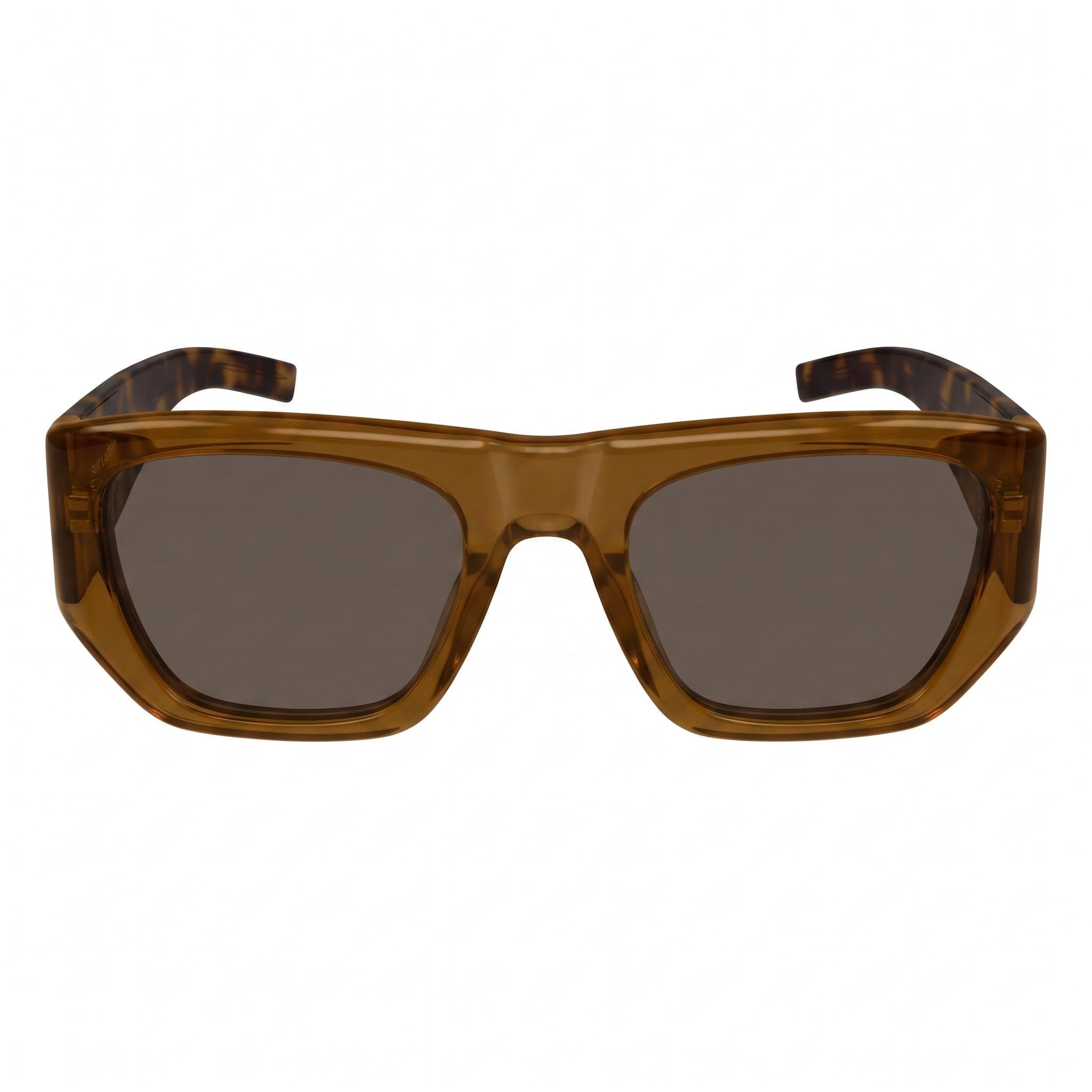 SAINT LAURENT Retro Glam Women's Brown Havana Polarized Sunglasses Vintage Logo Black Lenses 52mm, Photo 2