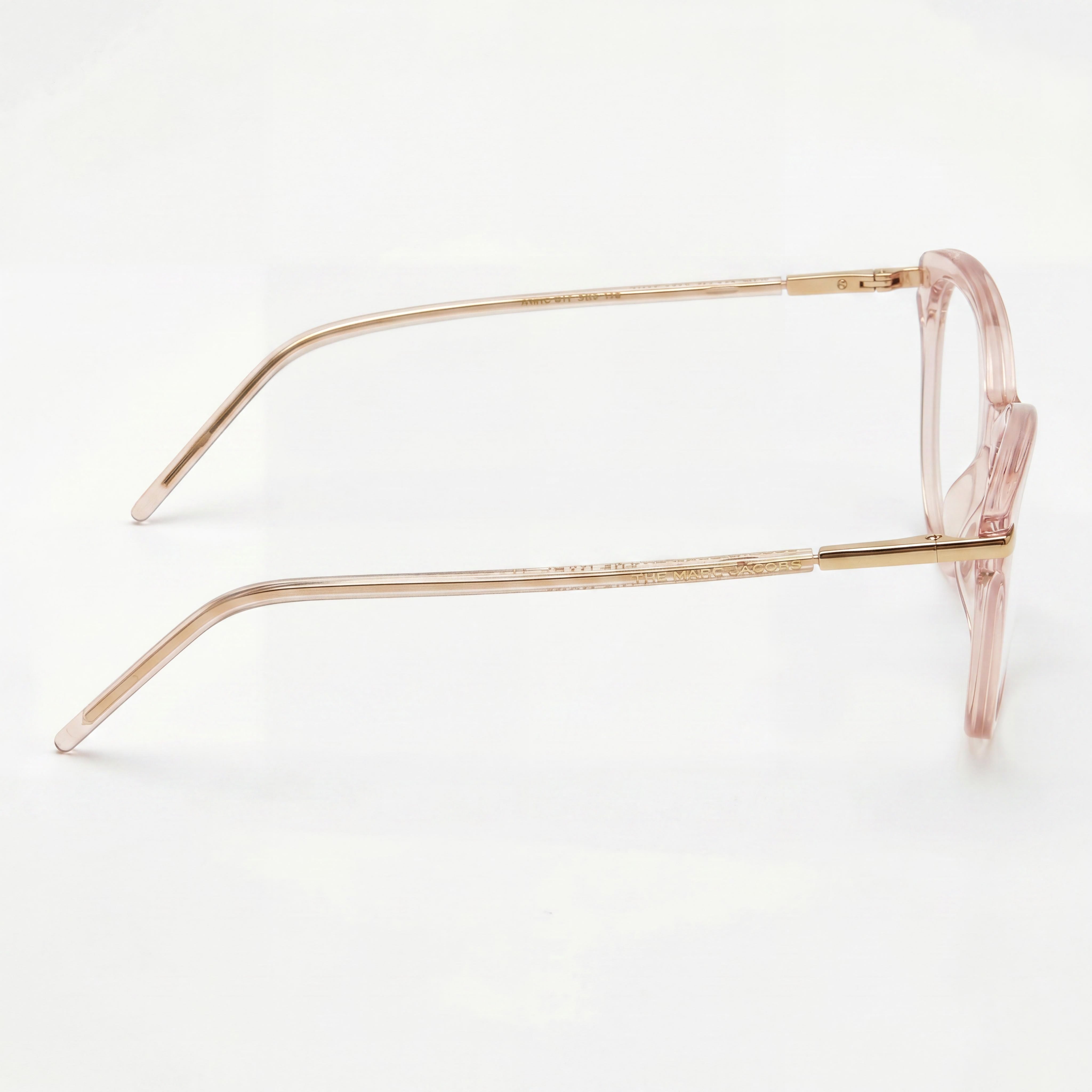 Marc Jacobs Modern Women's Sunglasses with Pink Acetate Frame and Pink Polycarbonate Lenses, UV Protection, Lens Width 52mm, Photo 2