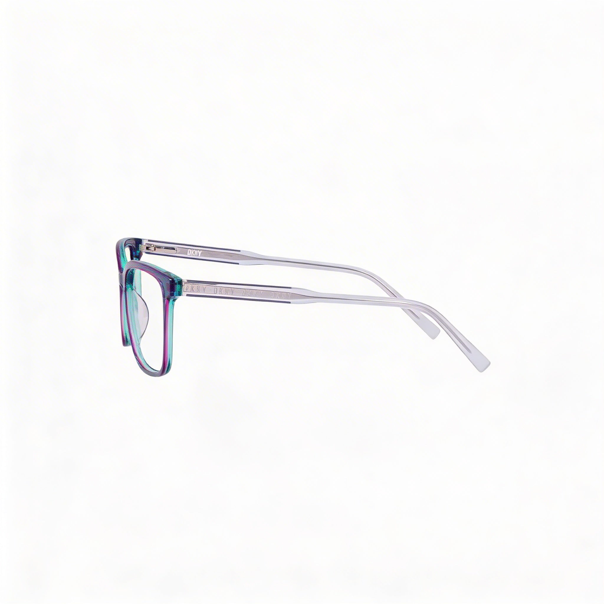 DKNY DK5065 Casual Women's Crystal Blue Laminate Acetate Frame Prescription Eyeglasses 52-18-140, Photo 3
