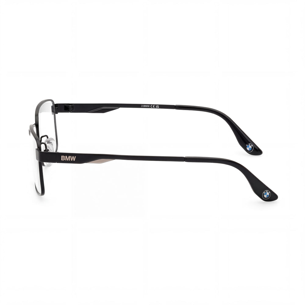 BMW Modern Women's Sunglasses, Black Frame with Matte Black Lenses, Bridge Width 18mm, Temple Length 140mm